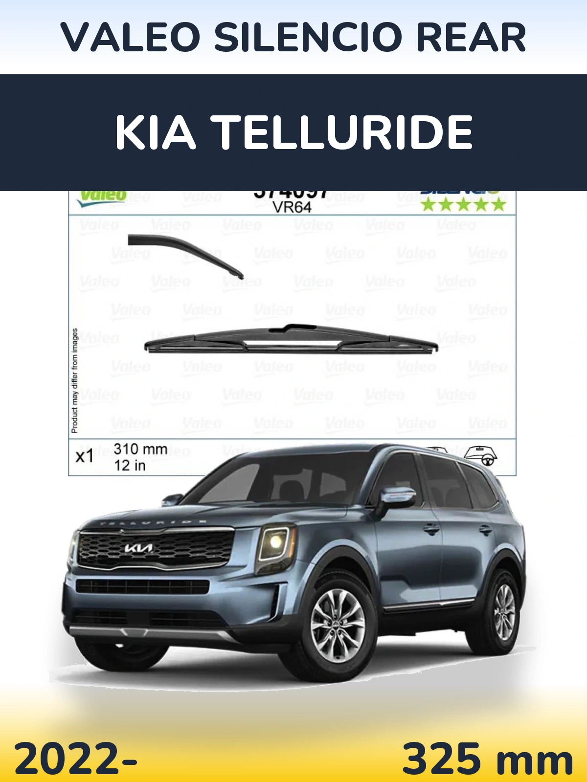 Tylna wycieraczka Valeo Silencio Rear 310 mm do KIA Telluride 2022-2026