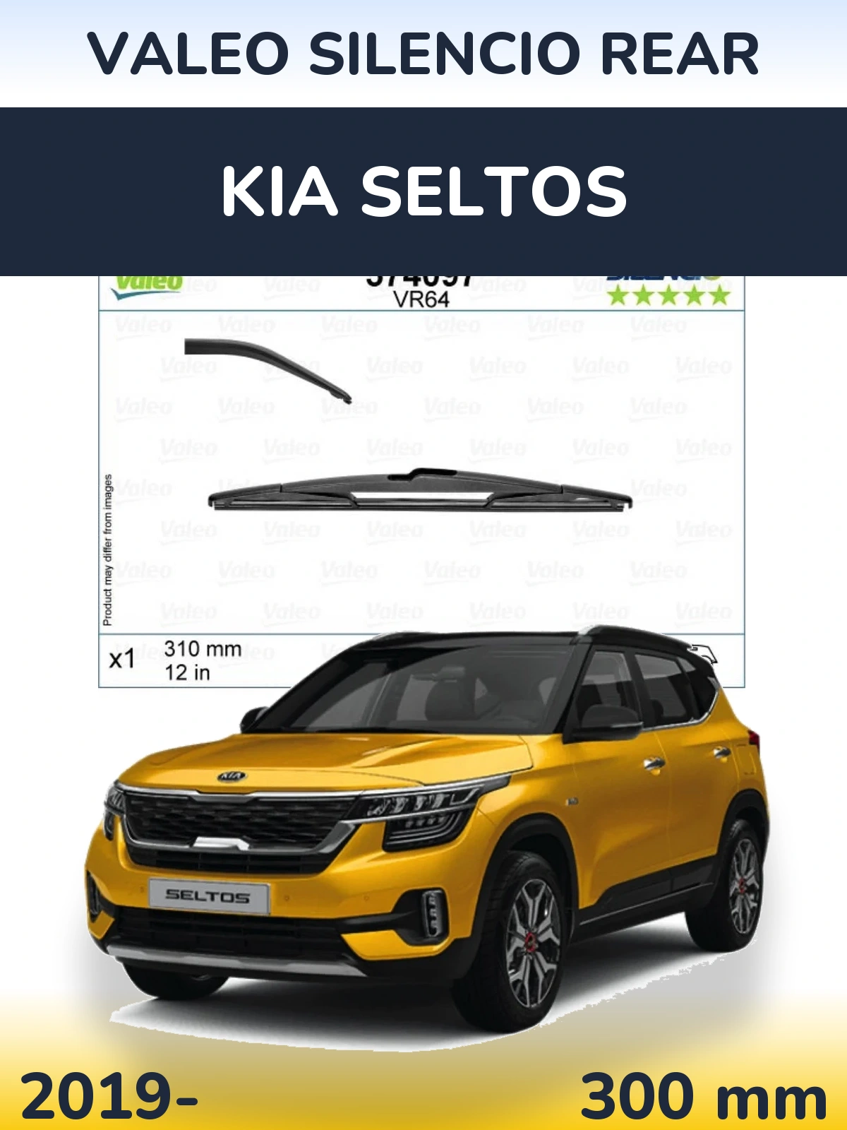 Tylna wycieraczka Valeo Silencio Rear 310 mm do KIA Seltos 2019-2026