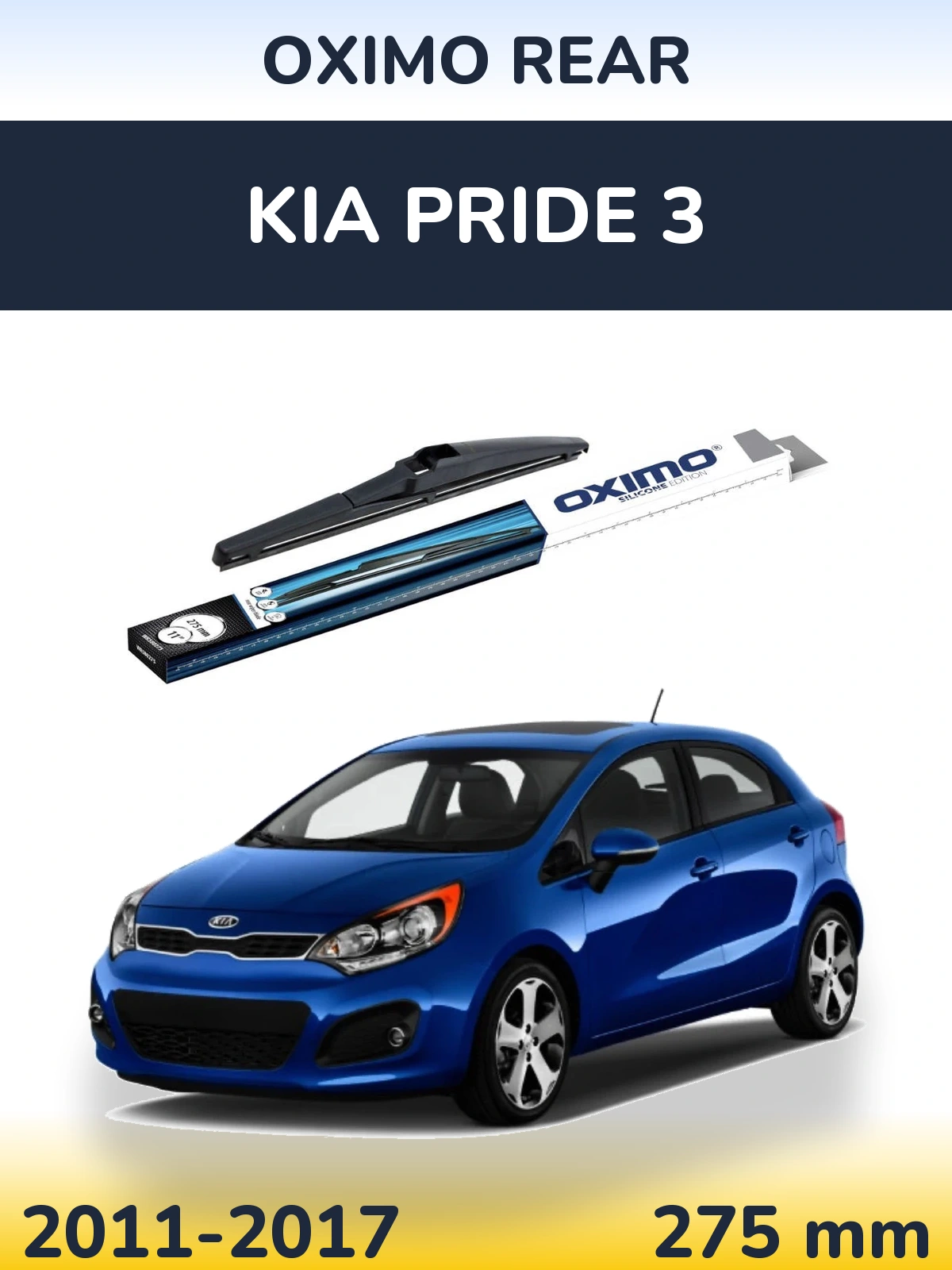 Rear wiper blade Oximo Rear 280 mm for KIA Pride 3 2011-2017