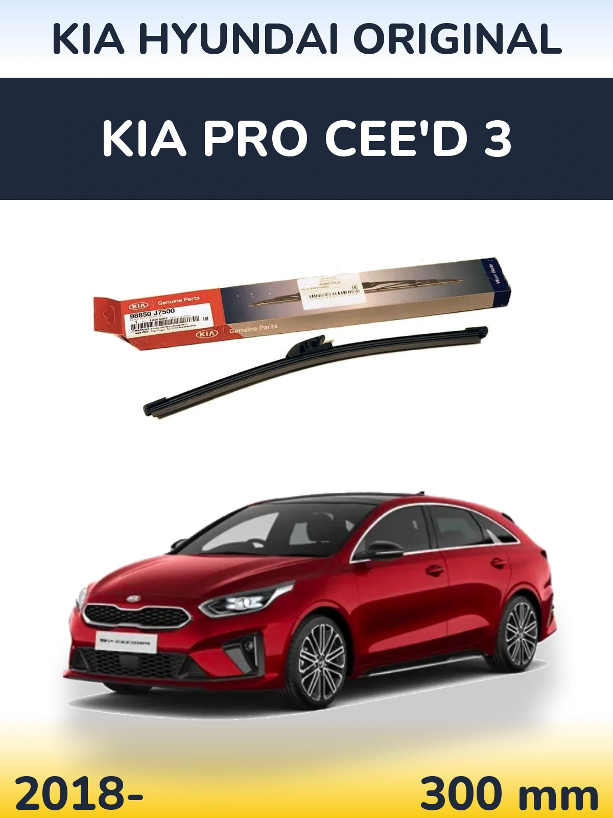 Tylna wycieraczka Kia Hyundai OEM Kia Hyundai Original 300 mm do KIA Pro Cee'd 3 2018-2026