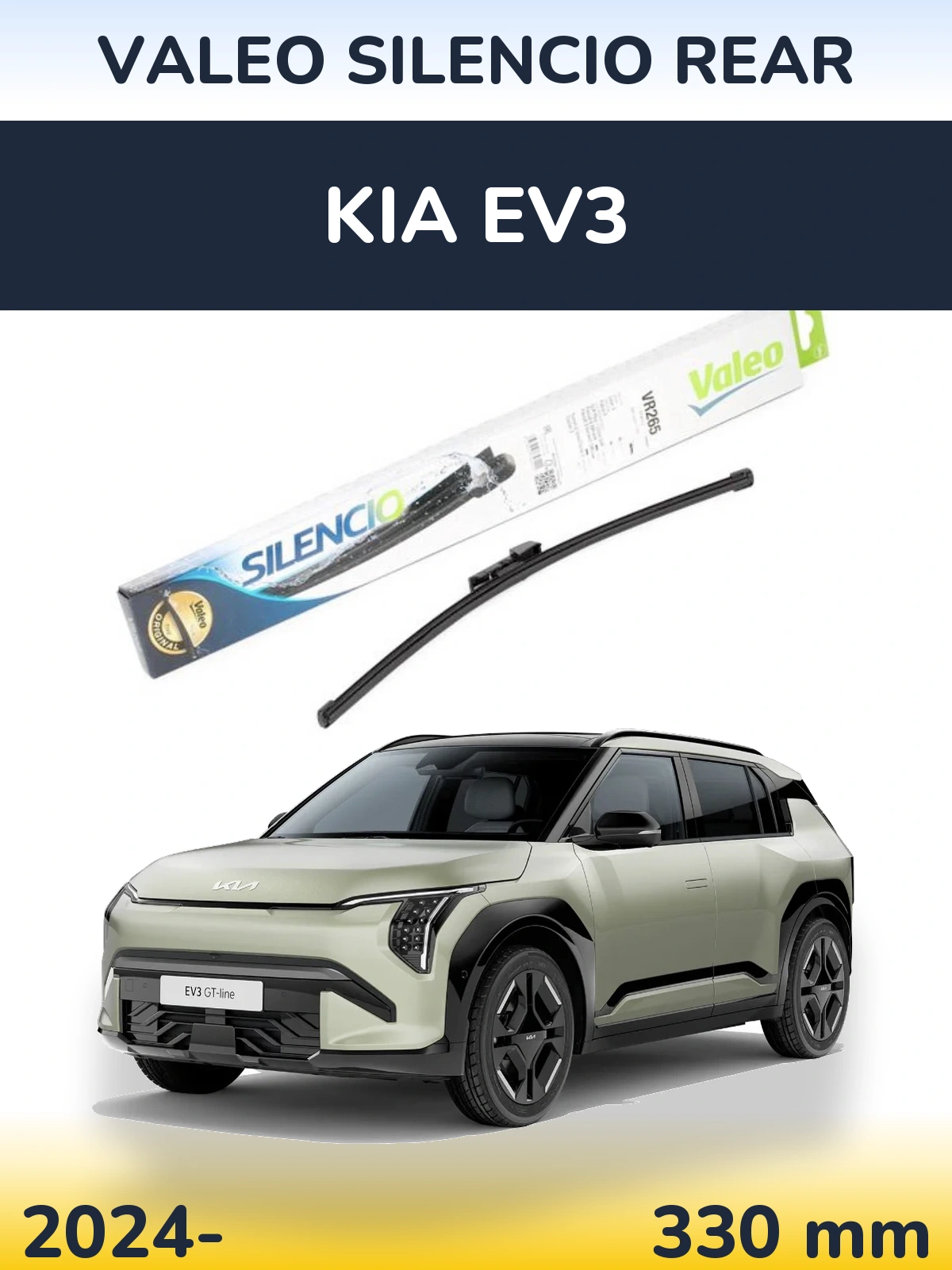 Tylna wycieraczka Valeo Silencio Rear 335 mm do KIA EV3 2024-2026