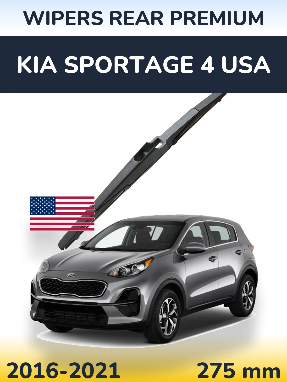 Tylna wycieraczka WIPERS REAR PREMIUM 275 mm do KIA Sportage 4 USA 2016-2021