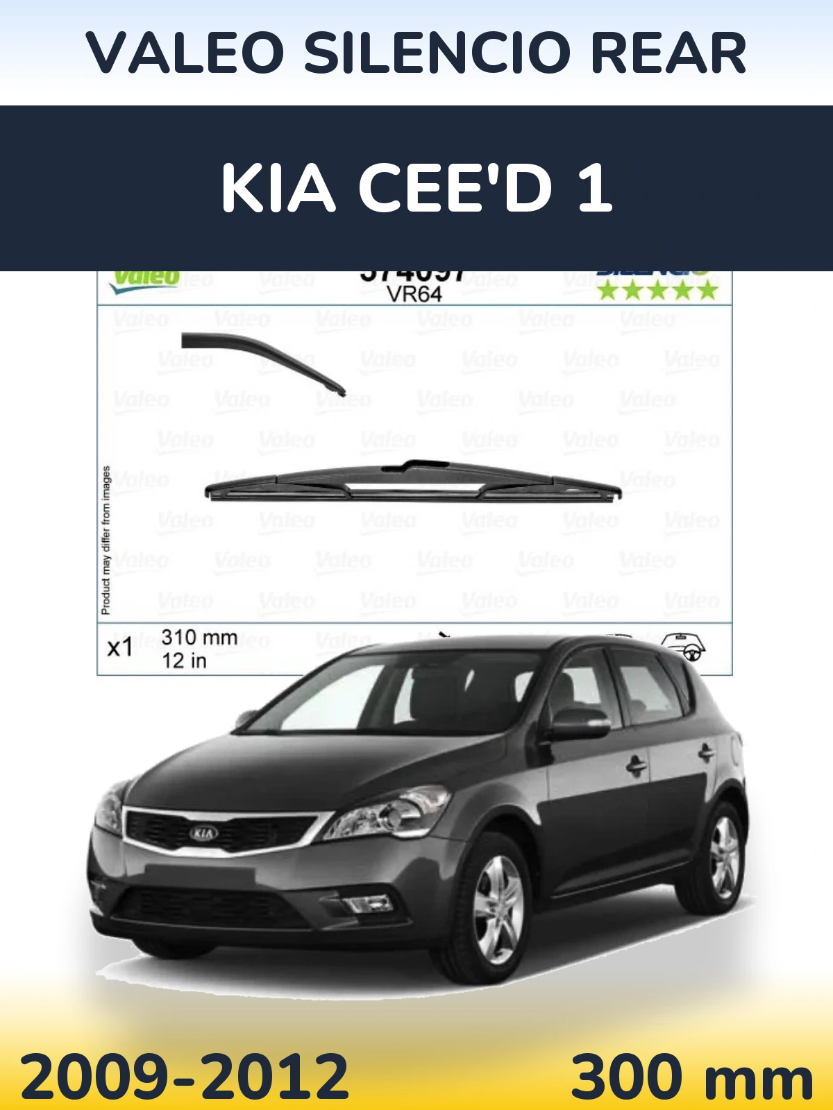 Tylna wycieraczka Valeo Silencio Rear 310 mm do KIA Cee'd 1 2009-2012