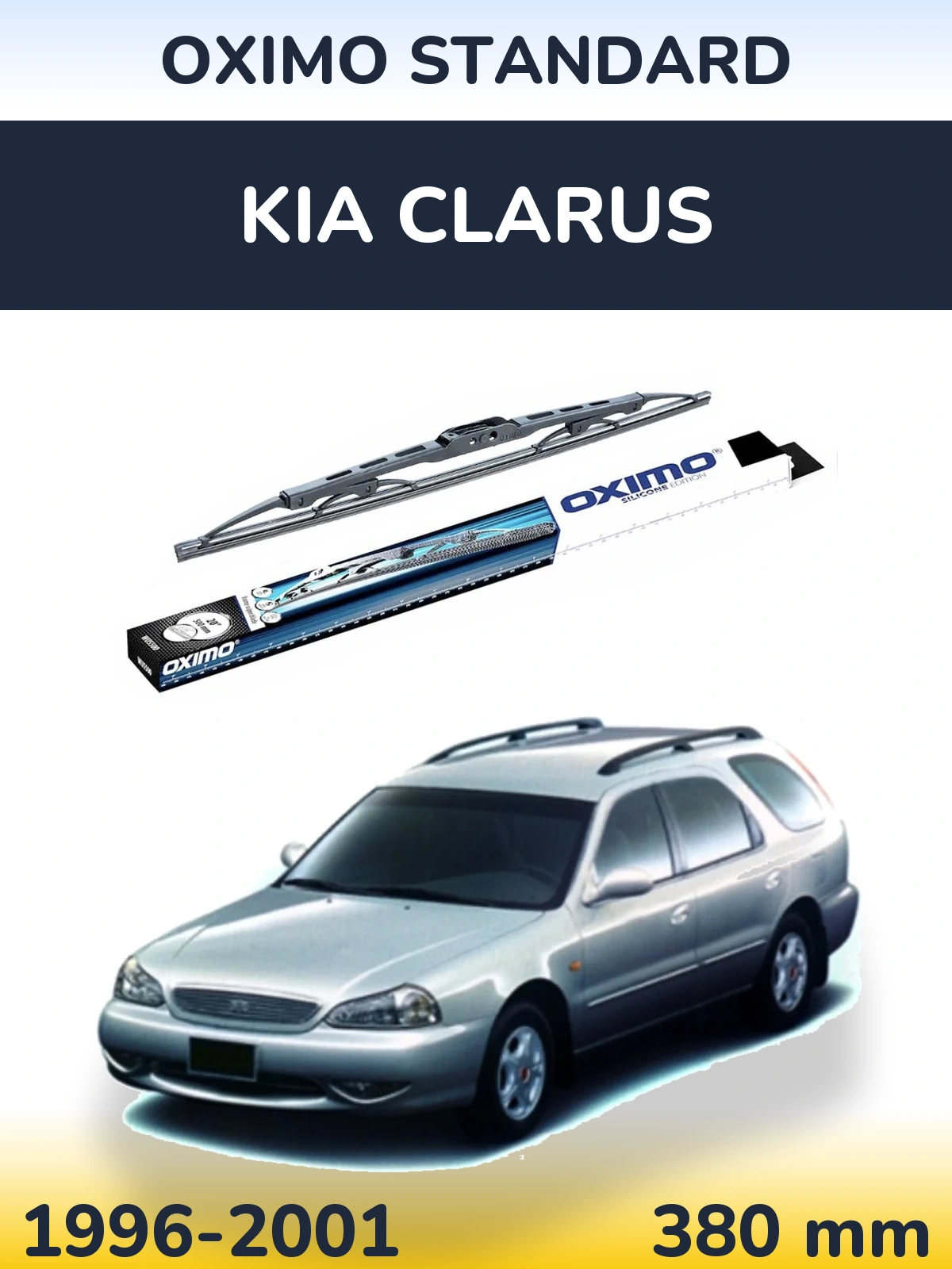 Rear wiper blade Oximo Standard 375 mm for KIA Clarus 1996-2001