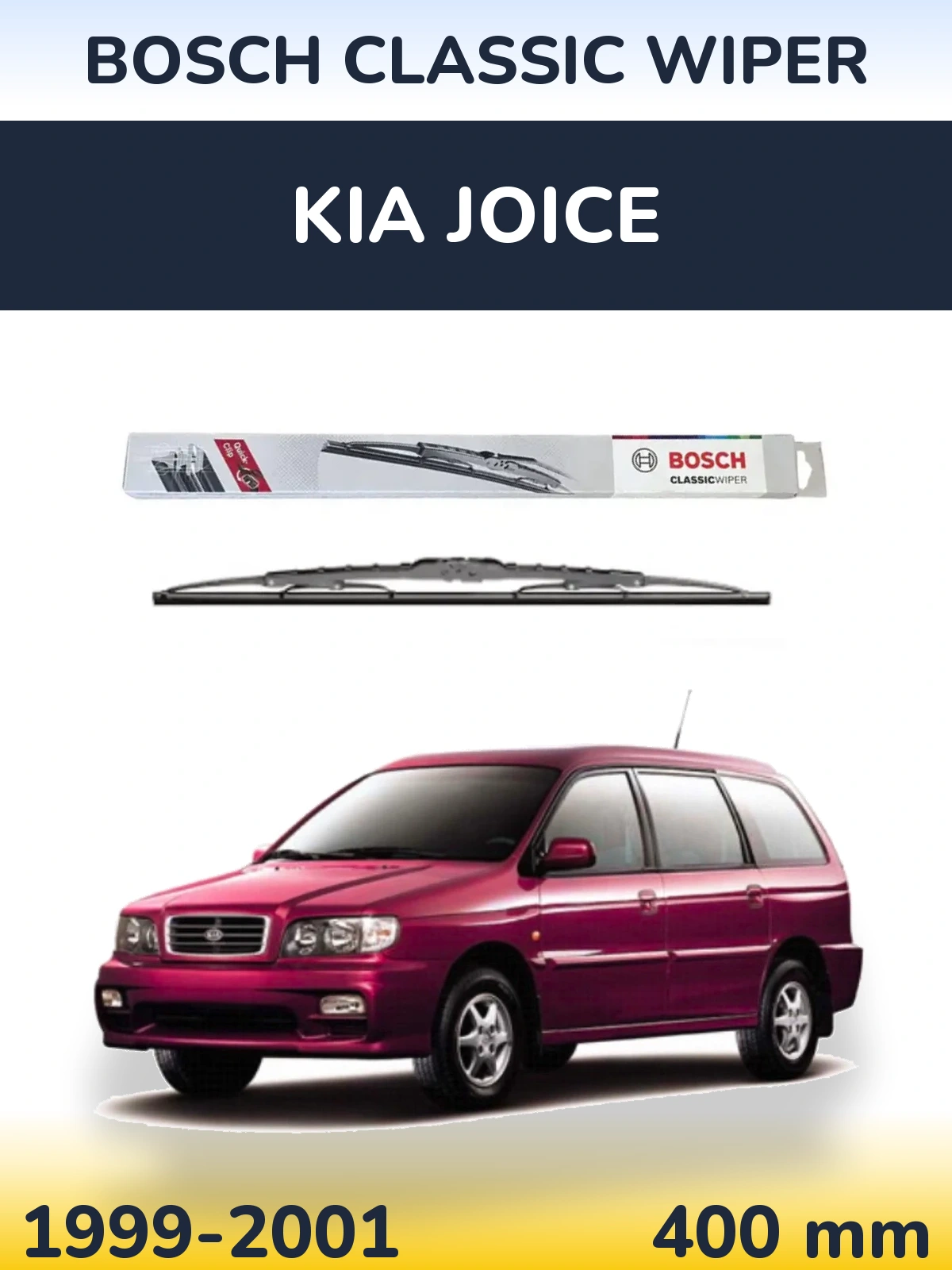 Tylna wycieraczka BOSCH Classic Wiper 400 mm do KIA Joice 1999-2001