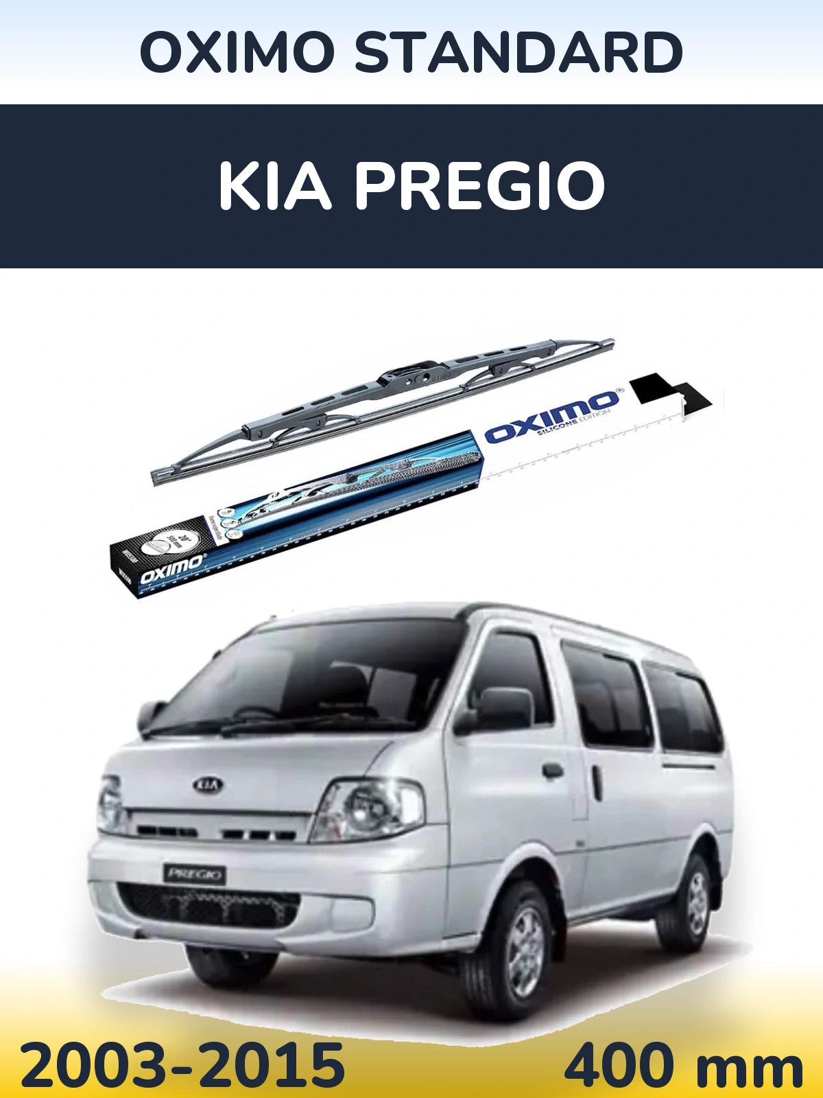 Tylna wycieraczka Oximo Standard 400 mm do KIA Pregio 2003-2015