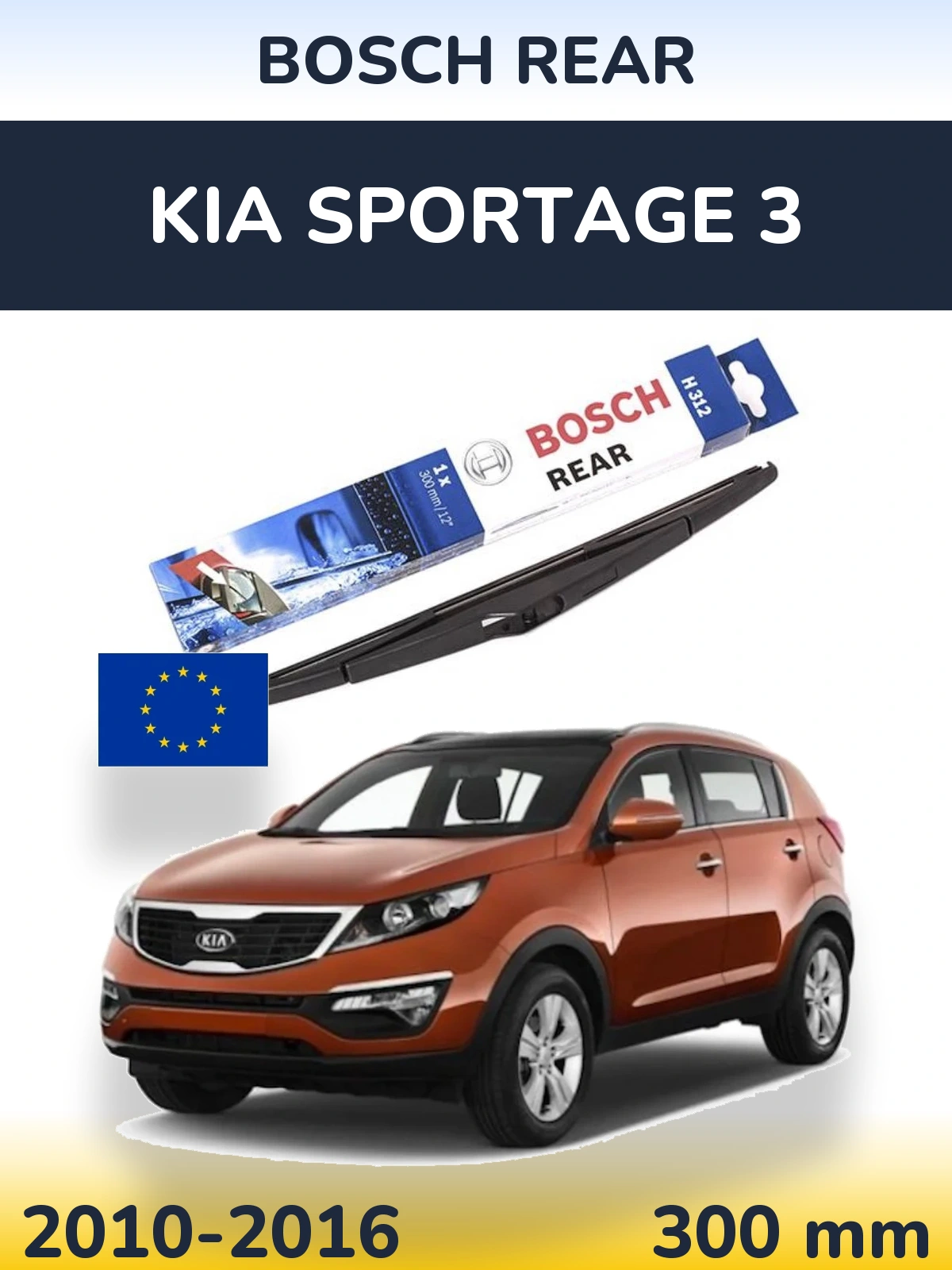 Tylna wycieraczka BOSCH Rear 300 mm do KIA Sportage 3 2010-2016
