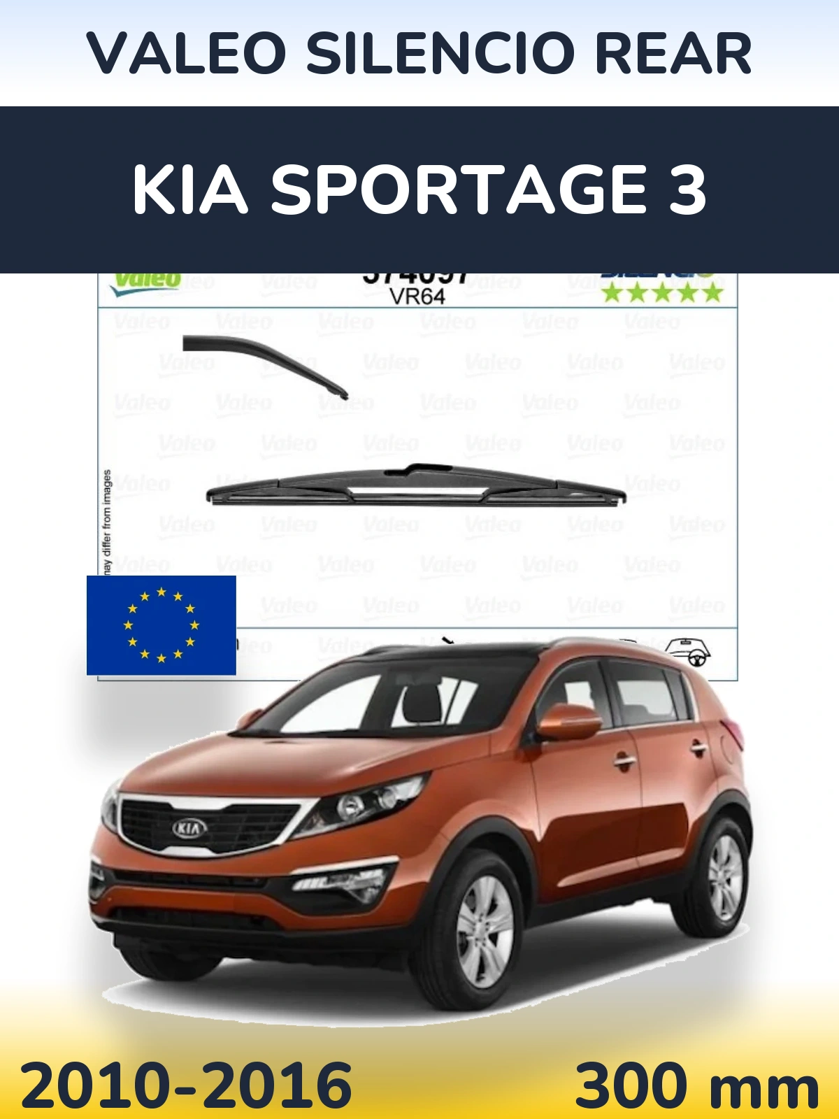 Tylna wycieraczka Valeo Silencio Rear 310 mm do KIA Sportage 3 2010-2016