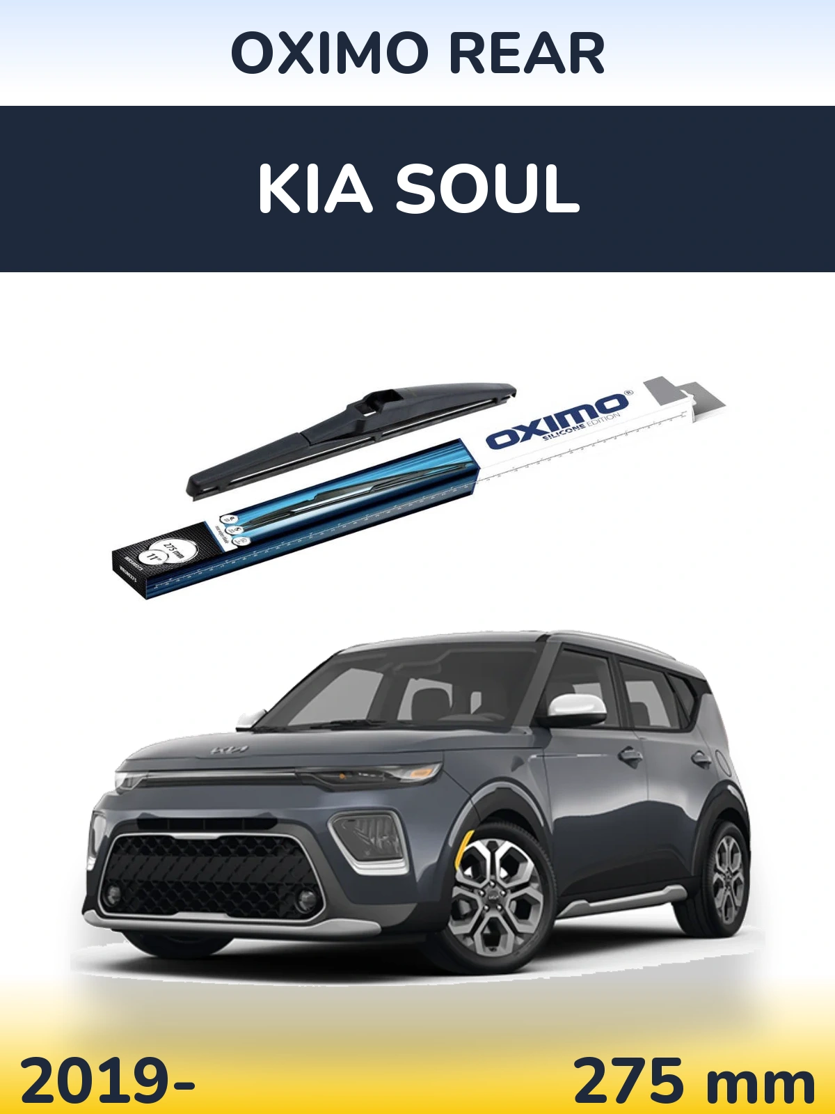 Rear wiper blade Oximo Rear 280 mm for KIA Soul 2019-2026
