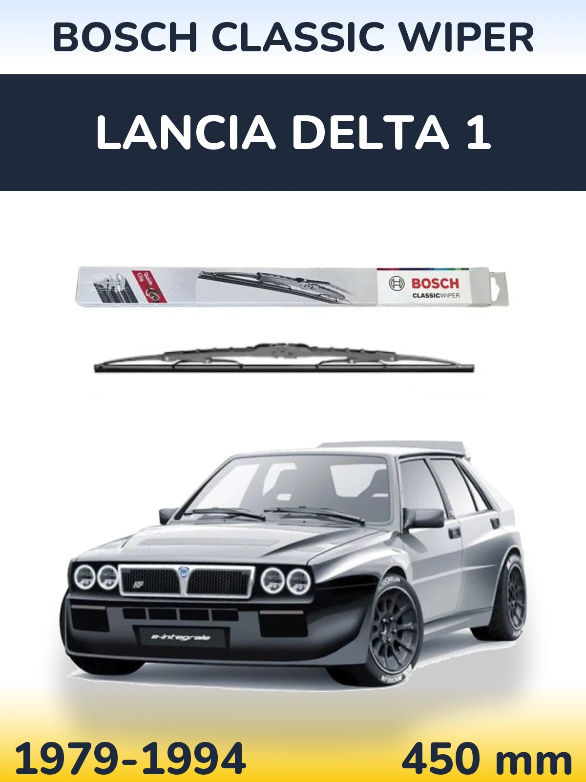 Задний дворник BOSCH Classic Wiper 450 мм для Lancia Delta 1 1979-1994