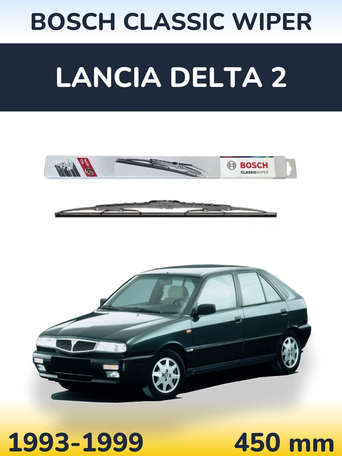 Tylna wycieraczka BOSCH Classic Wiper 450 mm do Lancia Delta 2 1993-1999