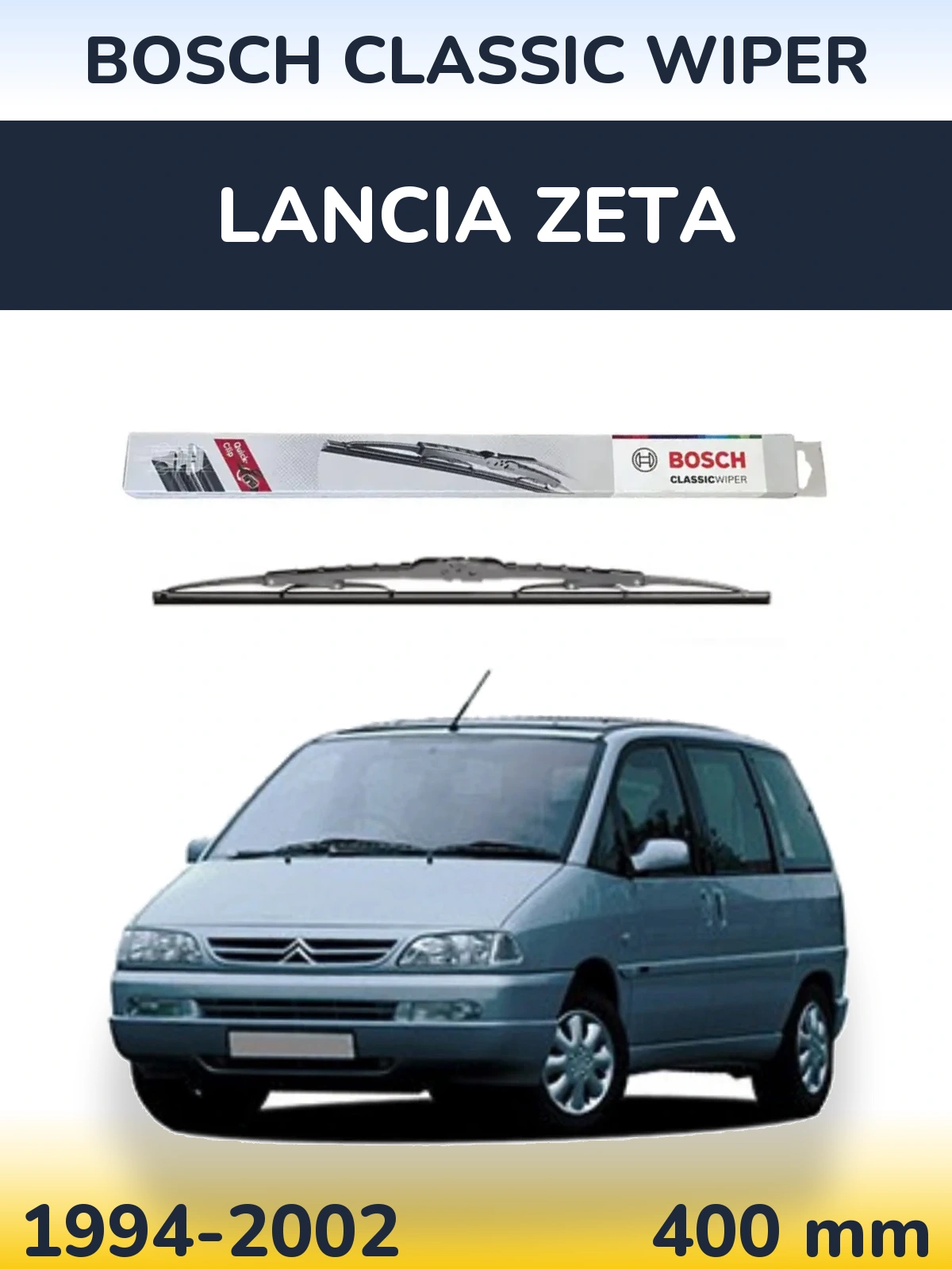 Задня щітка BOSCH Classic Wiper 400 мм для Lancia Zeta 1994-2002