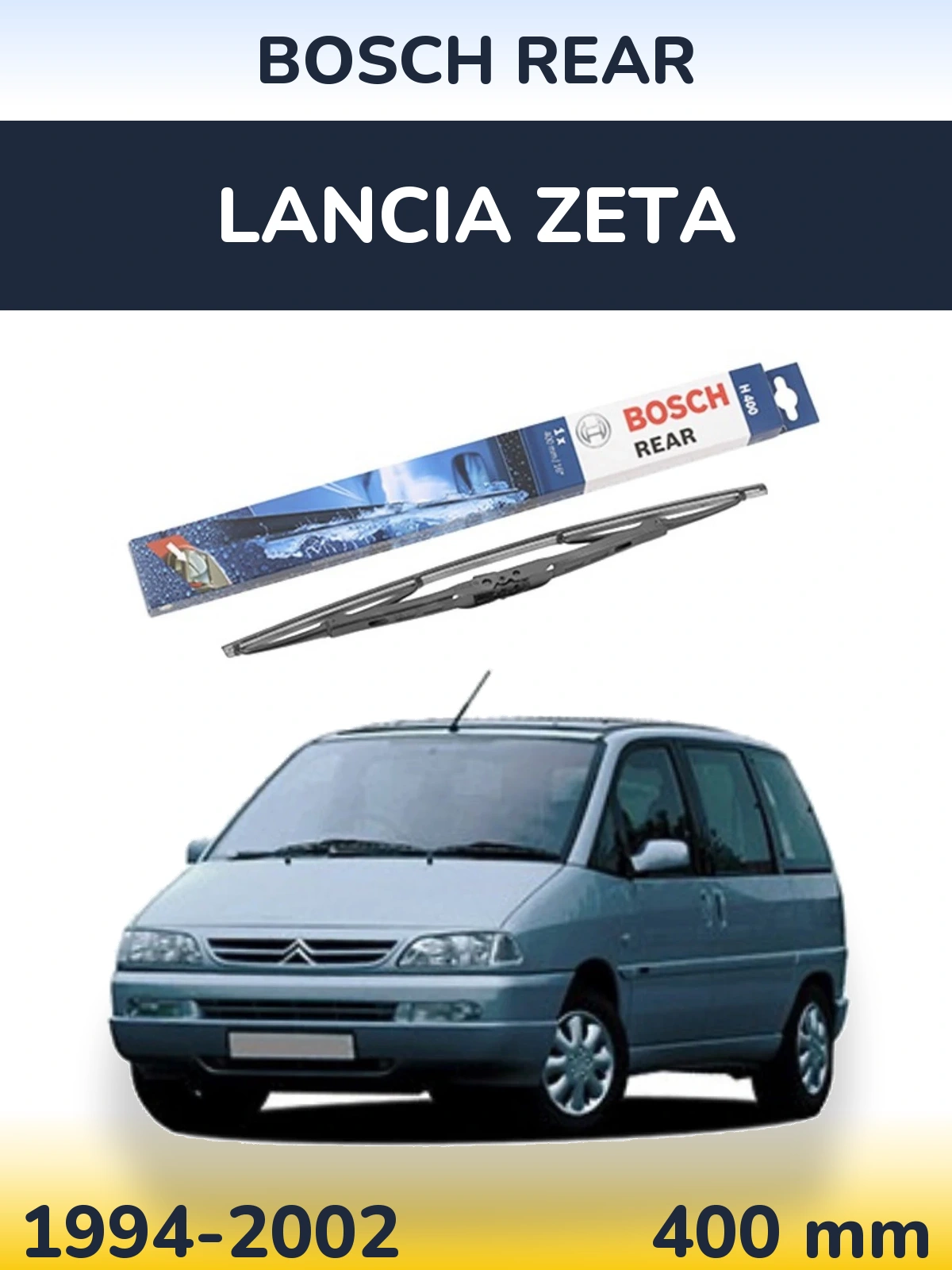 Задня щітка BOSCH Rear 400 мм для Lancia Zeta 1994-2002