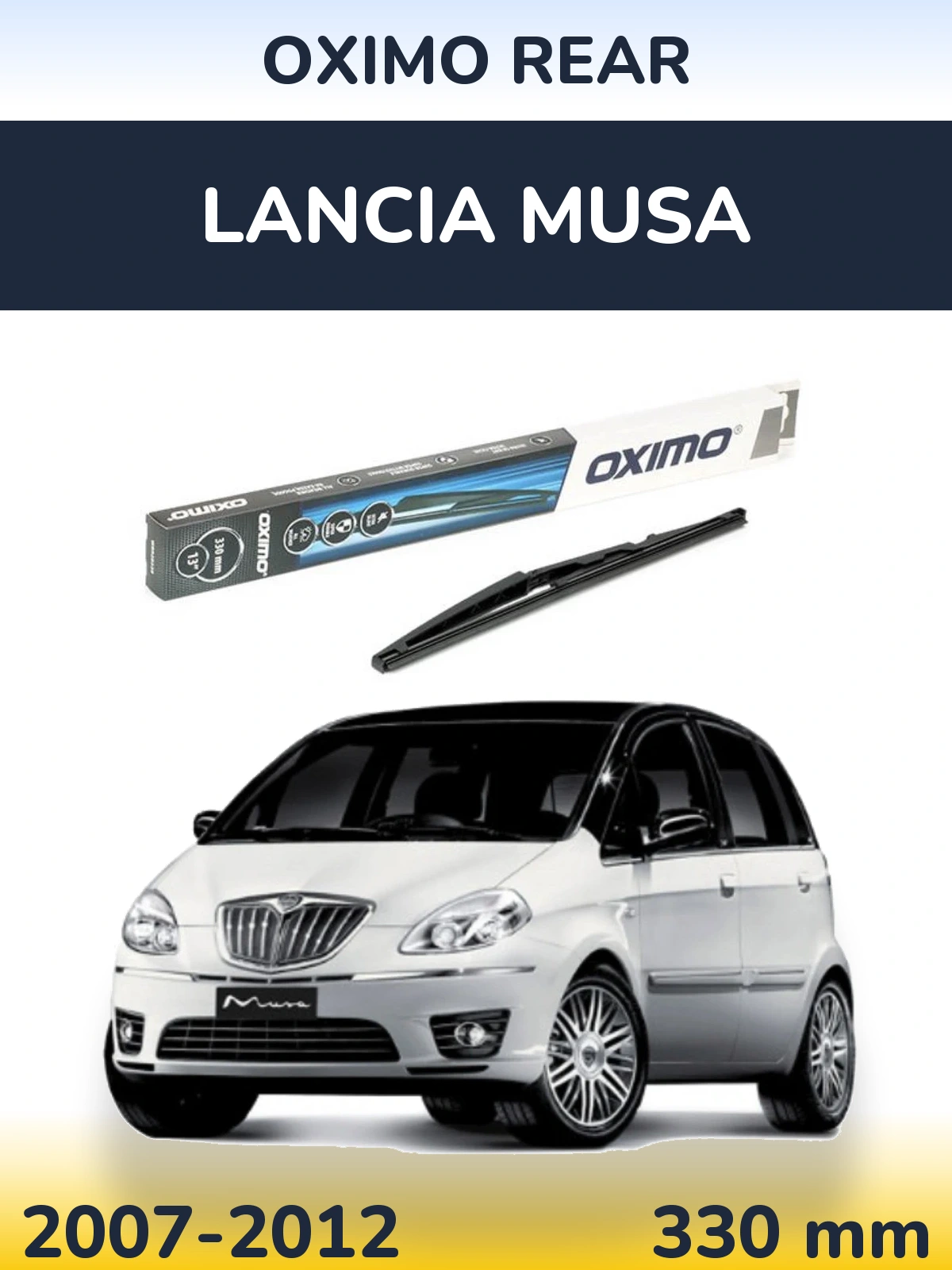 Задний дворник Oximo Rear 330 мм для Lancia Musa 2007-2012