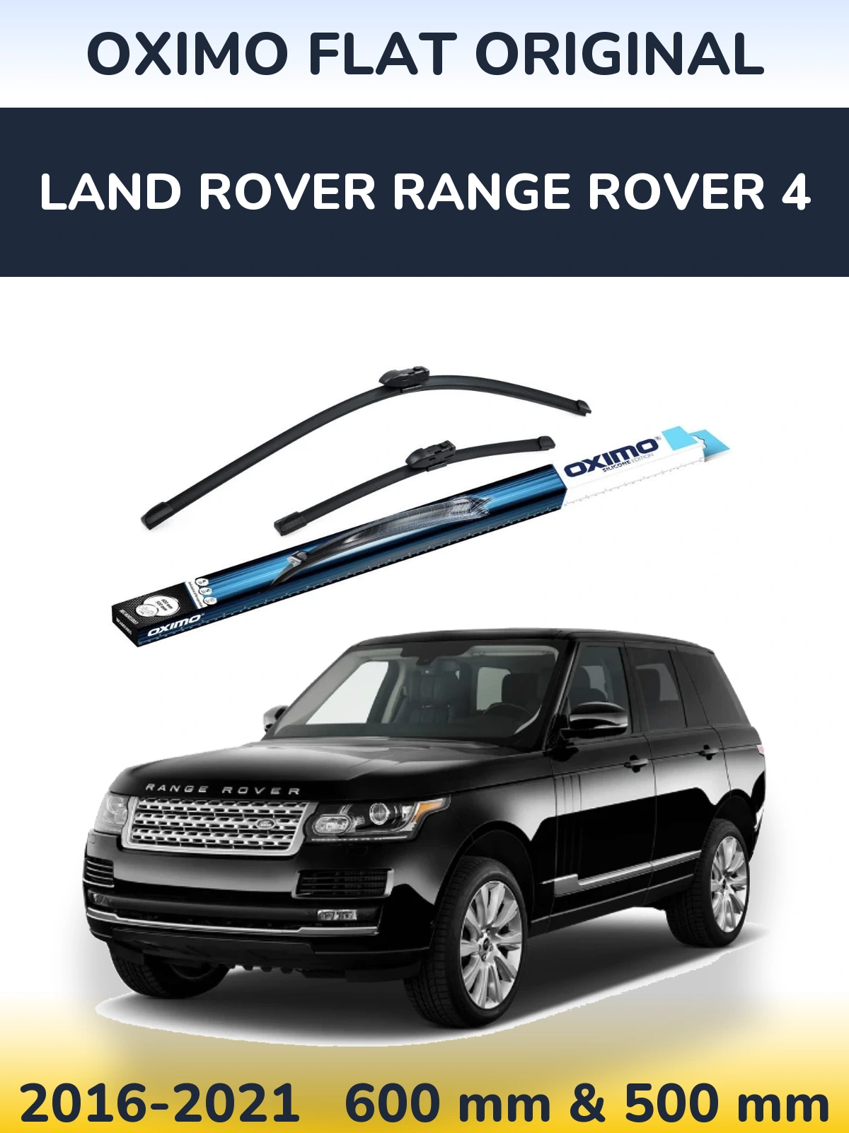 Komplet przednich wycieraczek Oximo Flat Original 600 & 500 mm do Land Rover Range Rover 4 2016-2021