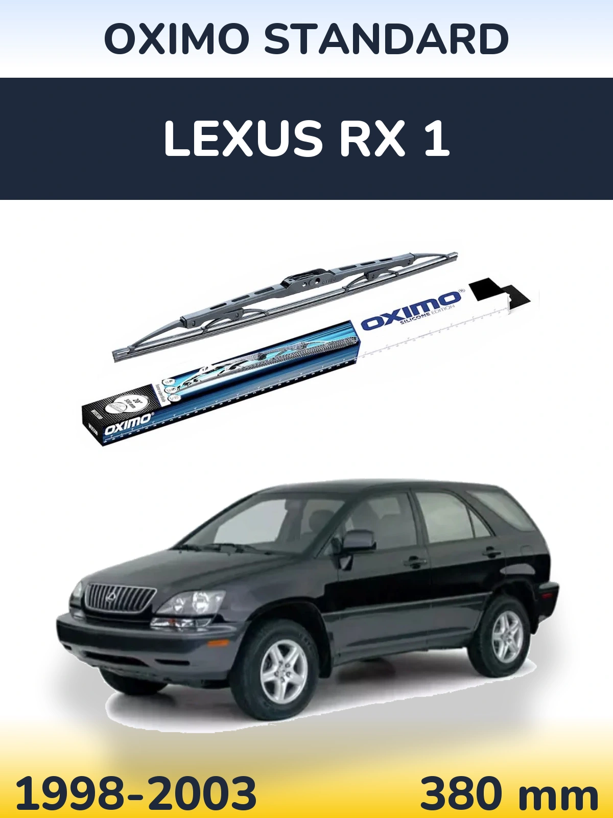 Rear wiper blade Oximo Standard 375 mm for Lexus RX 1 1998-2003