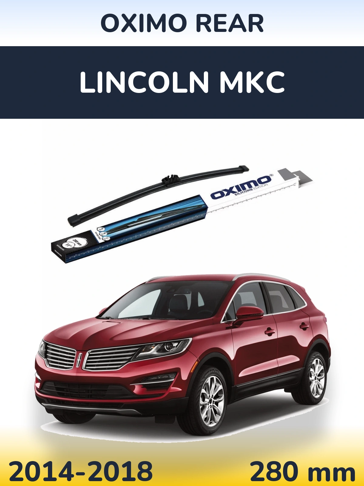 Задний дворник Oximo Rear 280 мм для Lincoln MKC 2014-2018