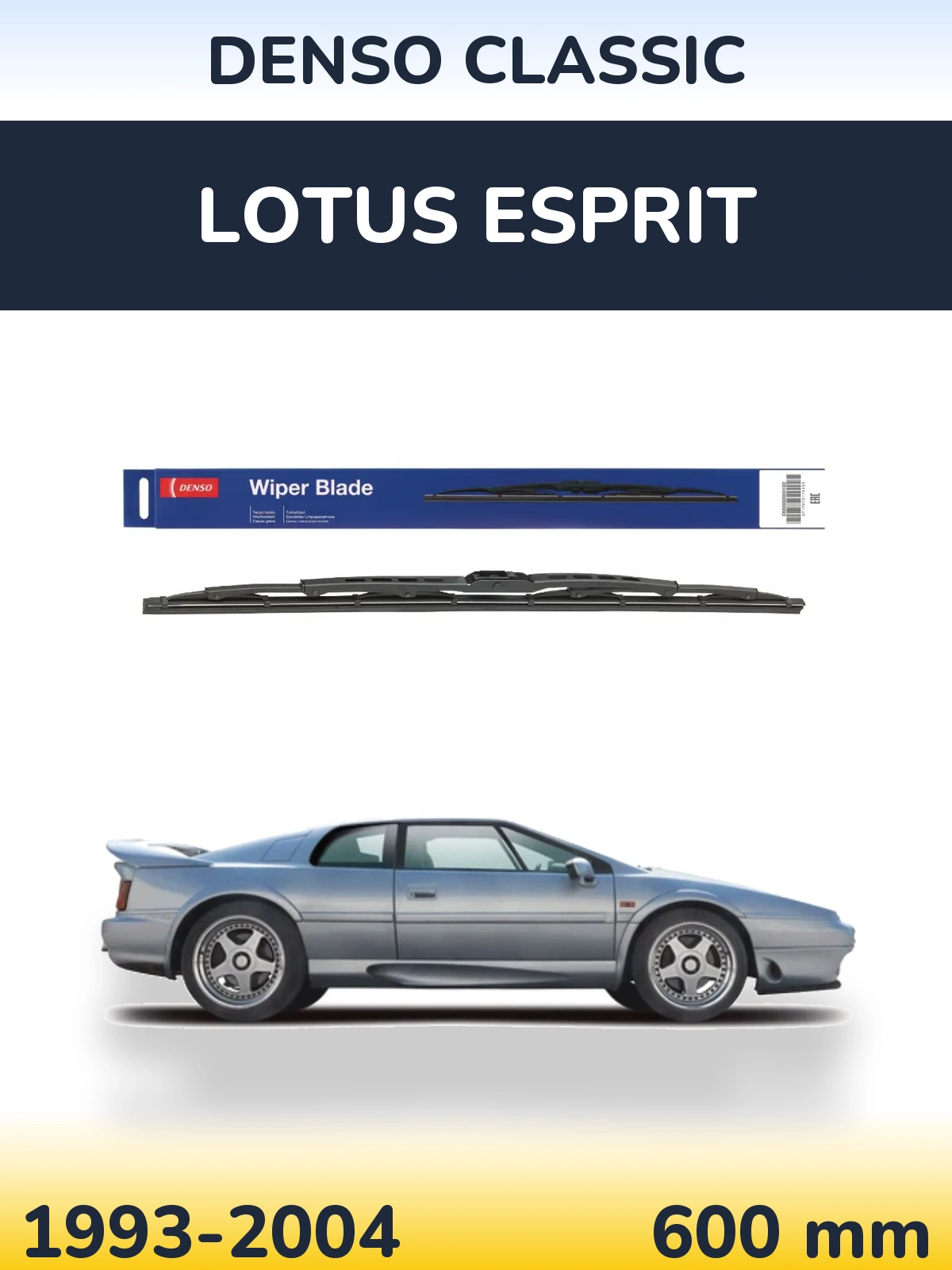 Przednia wycieraczka Denso Classic 600 mm do Lotus Esprit 1993-2004