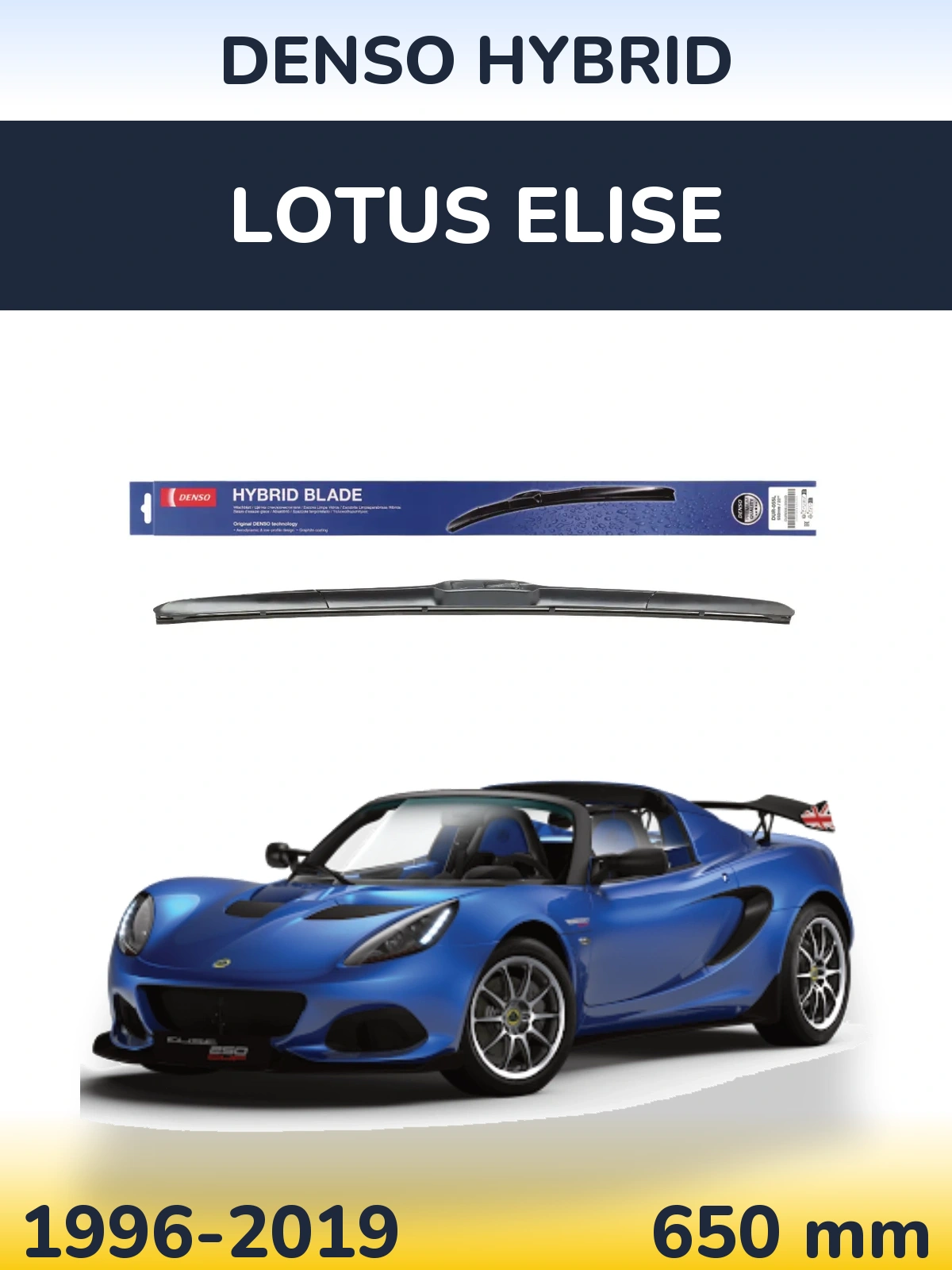 Przednia wycieraczka Denso Hybrid 650 mm do Lotus Elise 1996-2019
