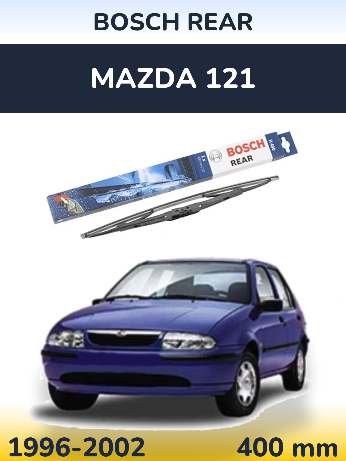 Задний дворник BOSCH Rear 400 мм для Mazda 121 1996-2002