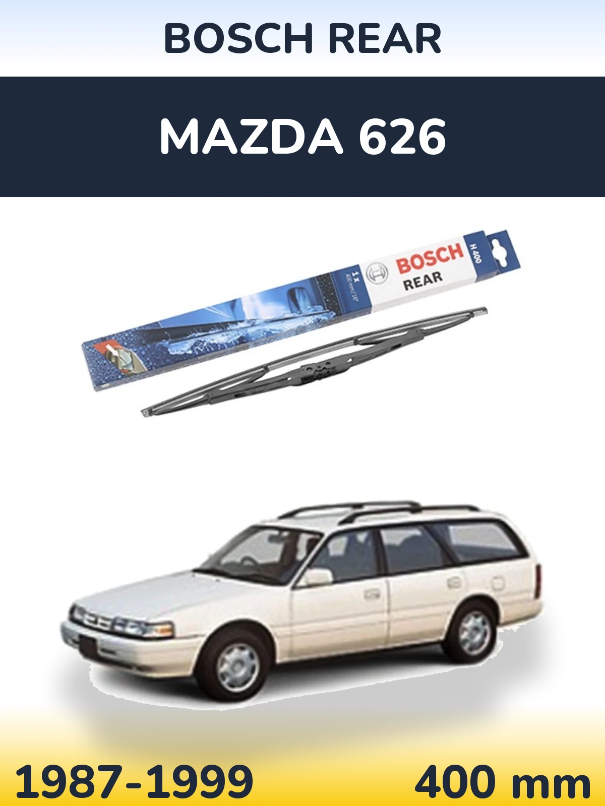 Задний дворник BOSCH Rear 400 мм для Mazda 626 1987-1999