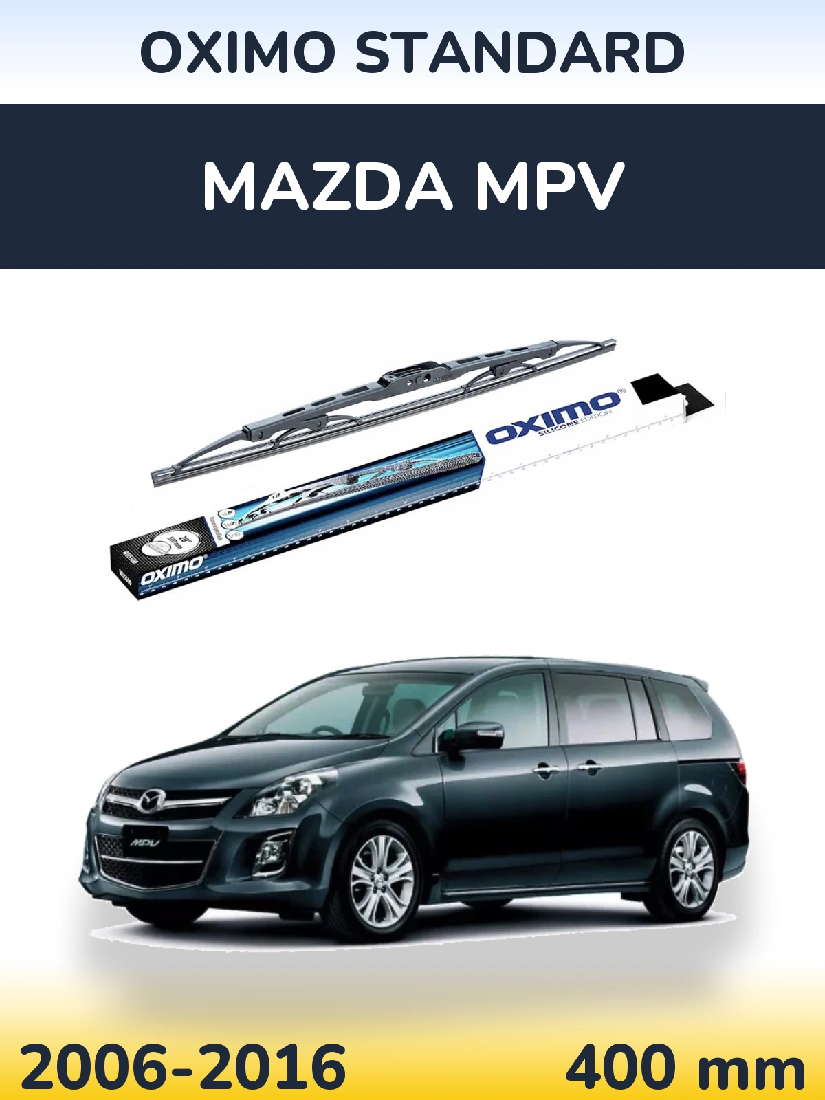 Tylna wycieraczka Oximo Standard 400 mm do Mazda MPV 2006-2016