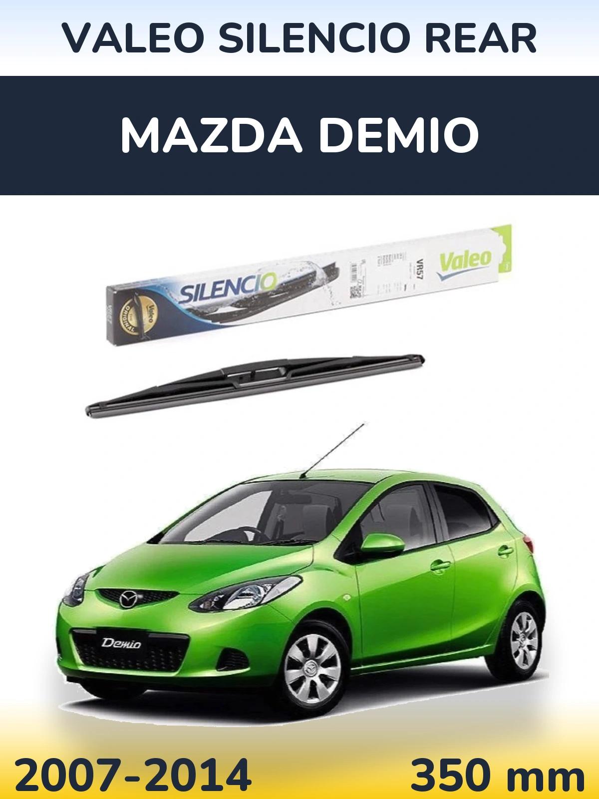 Задний дворник Valeo Silencio Rear 345 мм для Mazda Demio 2007-2014