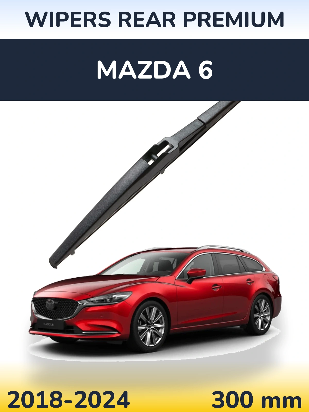 Rear wiper blade WIPERS REAR PREMIUM 300 mm for Mazda 6 2018-2024
