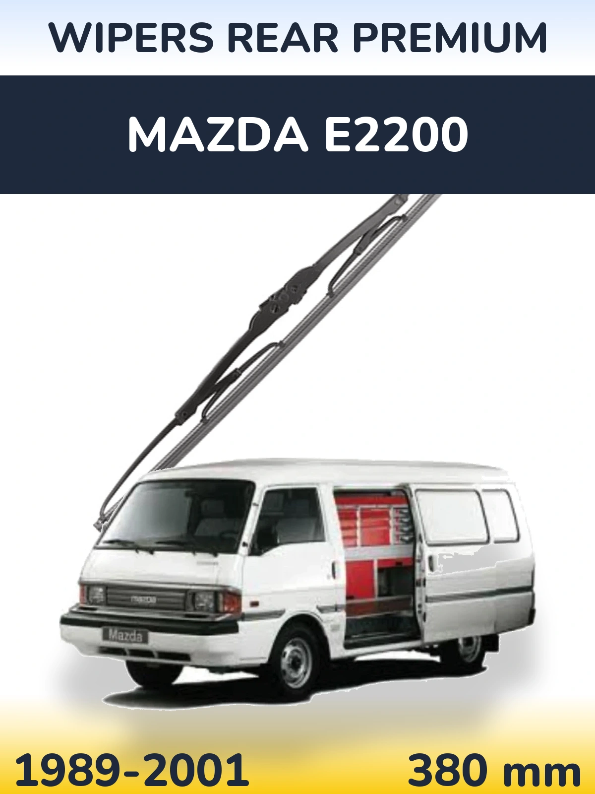 Rear wiper blade WIPERS REAR PREMIUM 380 mm for Mazda E2200 1989-2001