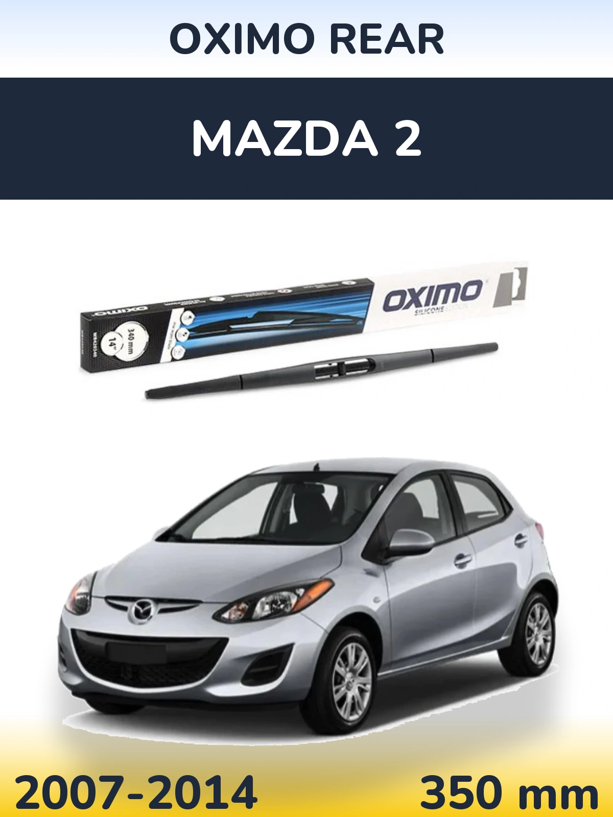 Задний дворник Oximo Rear 350 мм для Mazda 2 2007-2014