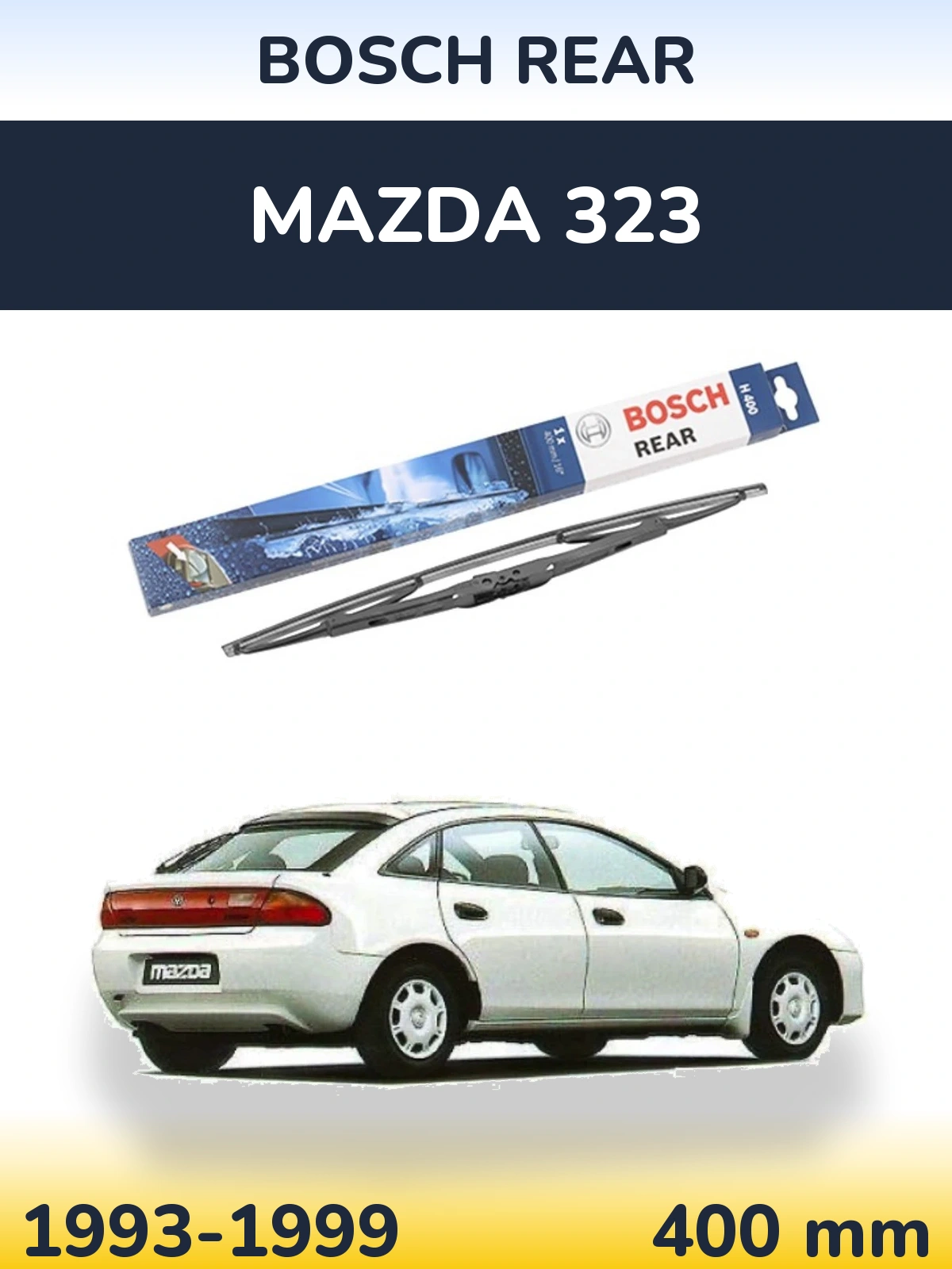 Задний дворник BOSCH Rear 400 мм для Mazda 323 1993-1999