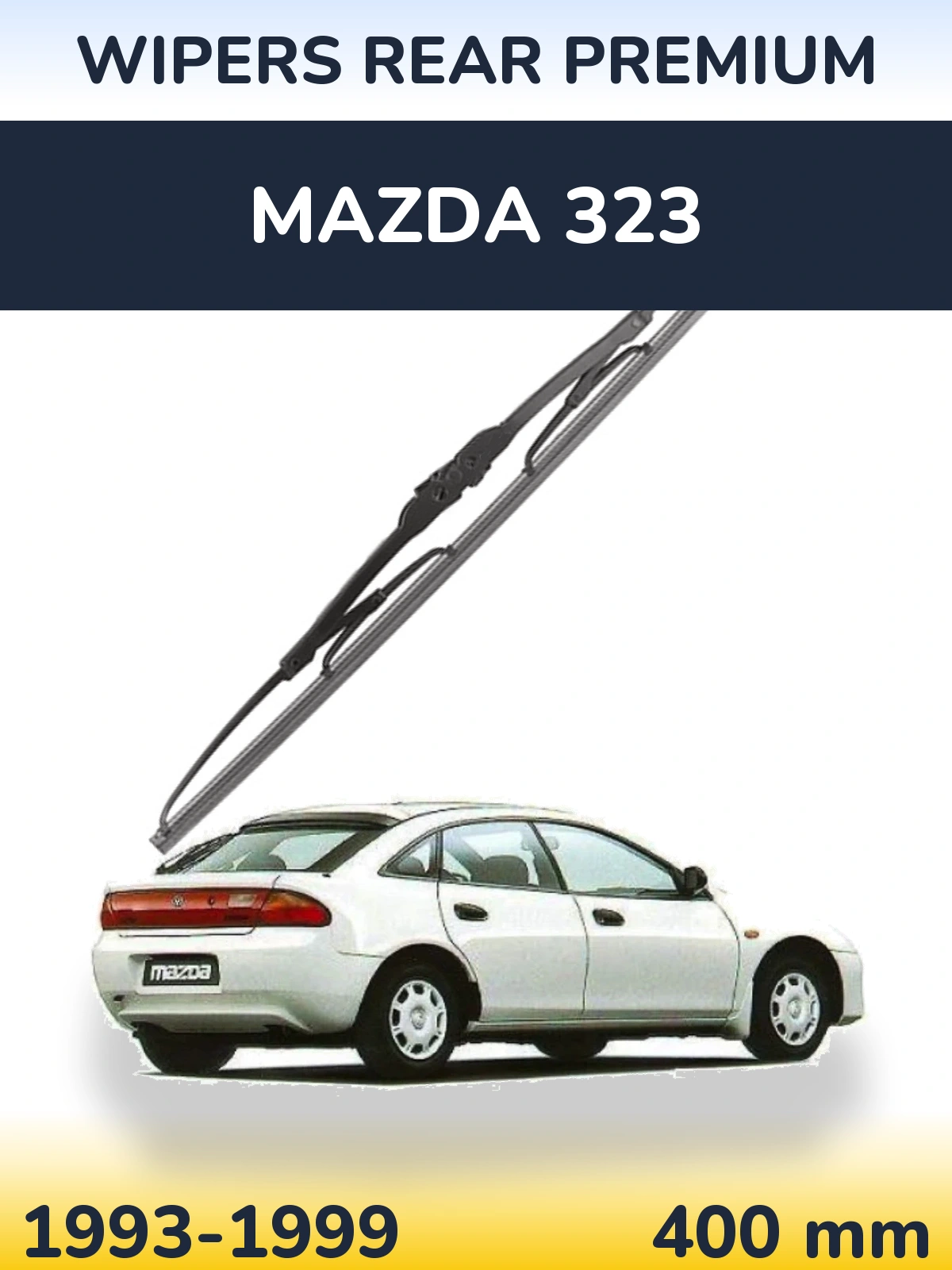 Задний дворник WIPERS REAR PREMIUM 400 мм для Mazda 323 1993-1999