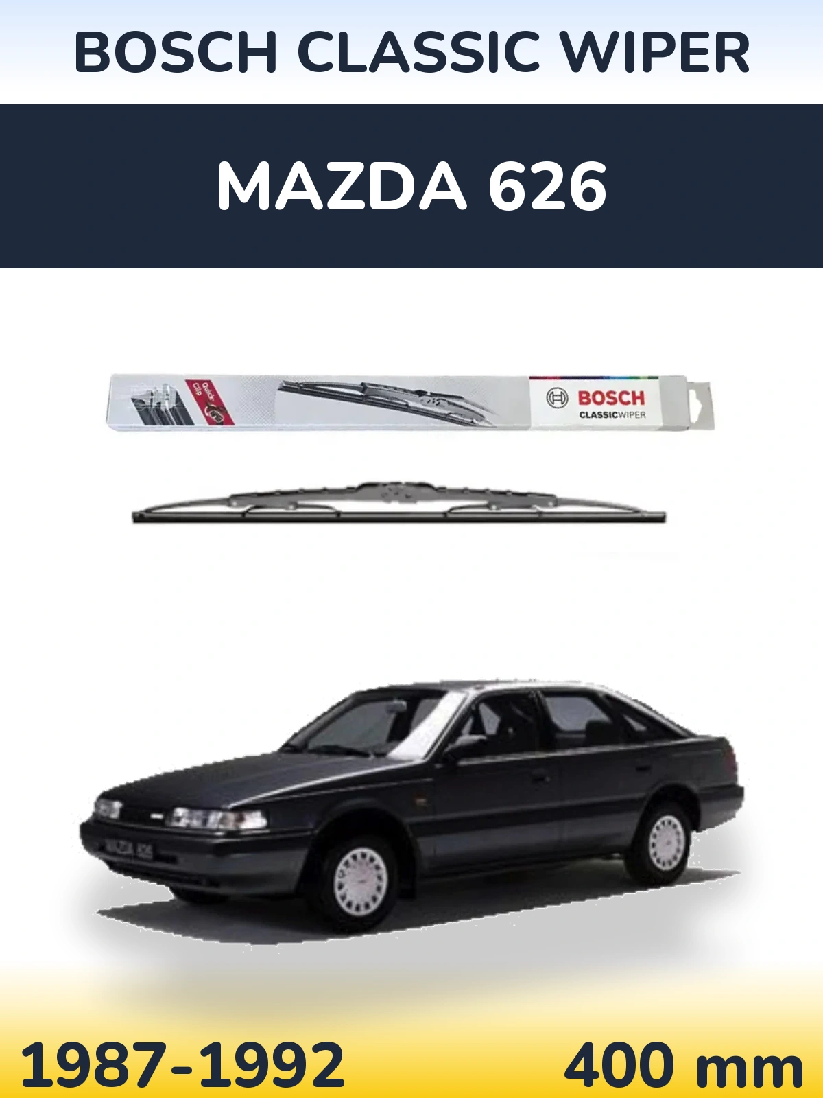 Задня щітка BOSCH Classic Wiper 400 мм для Mazda 626 1987-1992