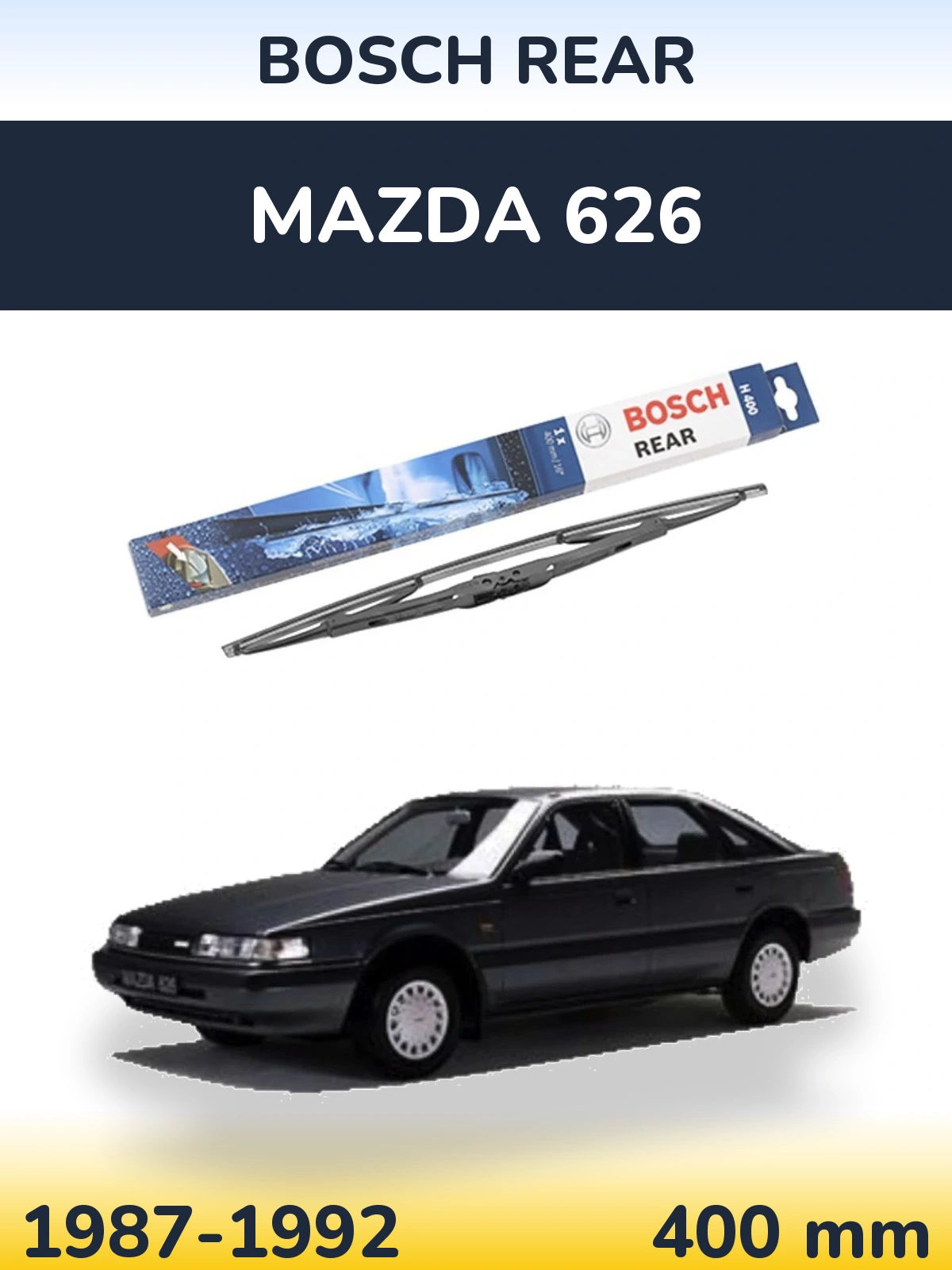 Задний дворник BOSCH Rear 400 мм для Mazda 626 1987-1992