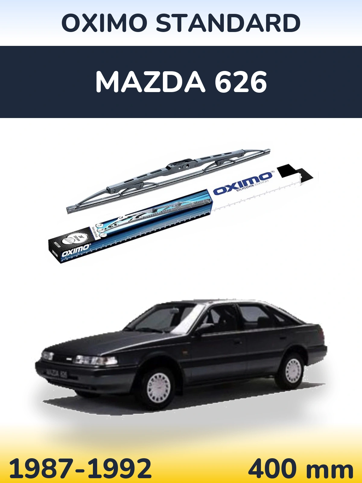 Задний дворник Oximo Standard 400 мм для Mazda 626 1987-1992