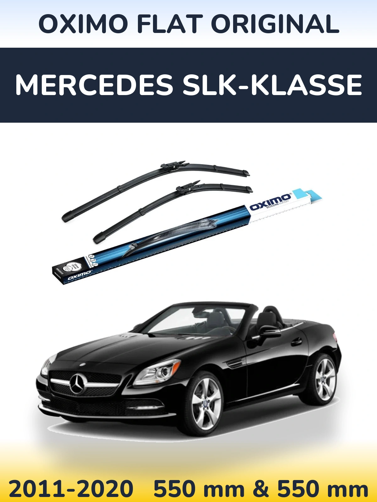 Komplet przednich wycieraczek Oximo Flat Original 550 & 550 mm do Mercedes SLK-Klasse 2011-2020