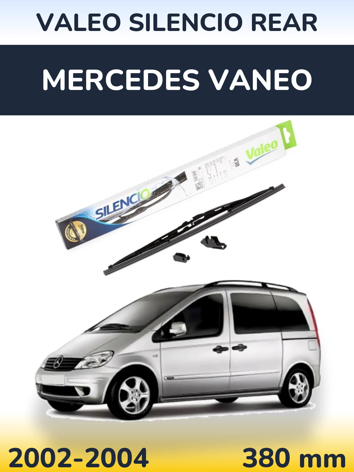 Задний дворник Valeo Silencio Rear 380 мм для Mercedes Vaneo 2002-2004