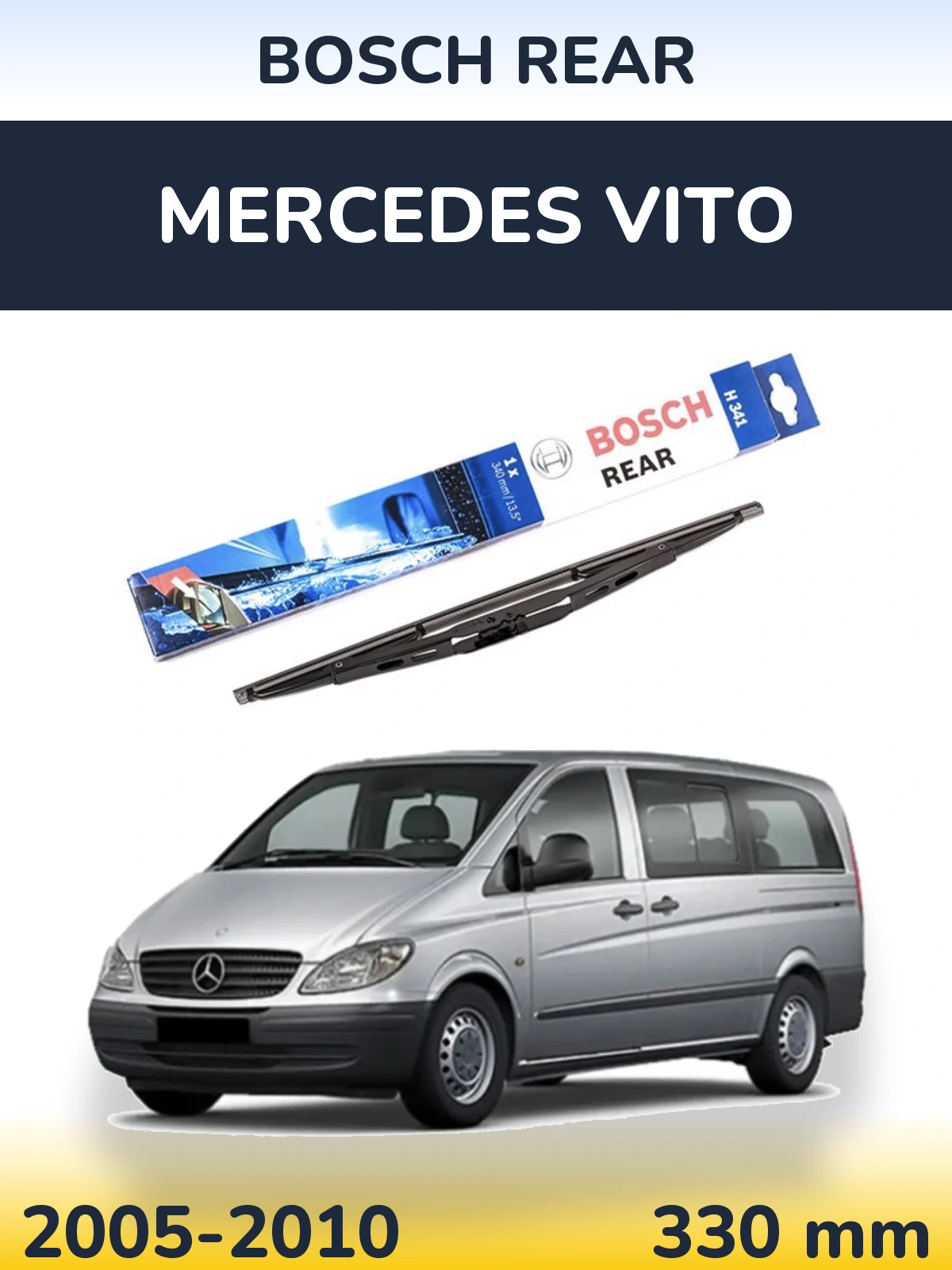 Tylna wycieraczka BOSCH Rear 340 mm do Mercedes Vito 2005-2010