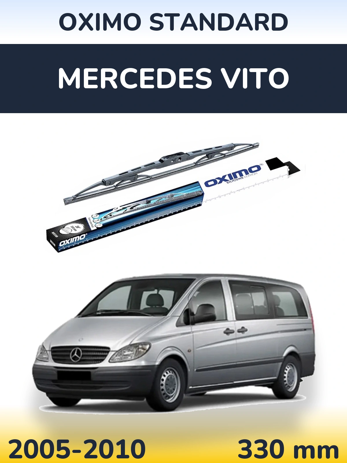 Tylna wycieraczka Oximo Standard 325 mm do Mercedes Vito 2005-2010