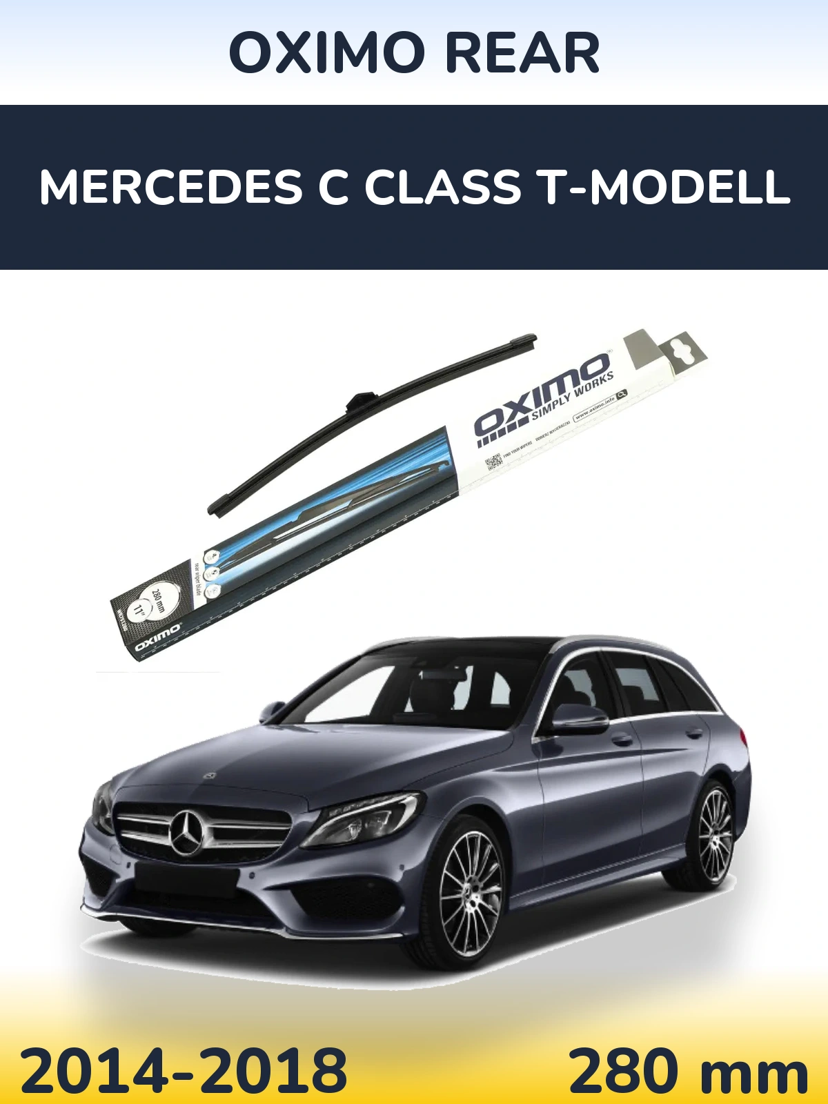 Задний дворник Oximo Rear 280 мм для Mercedes C Class T-Модельl 2014-2018