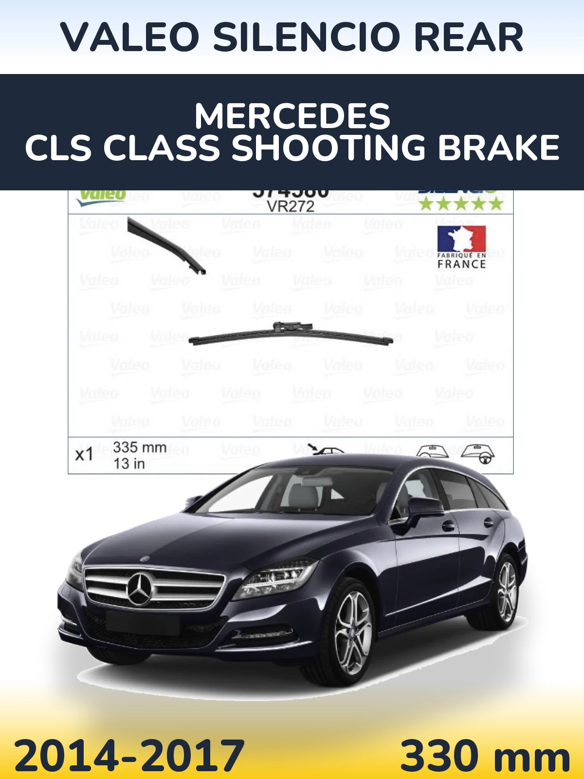 Tylna wycieraczka Valeo Silencio Rear 330 mm do Mercedes Klasa CLS Shooting Brake 2014-2017