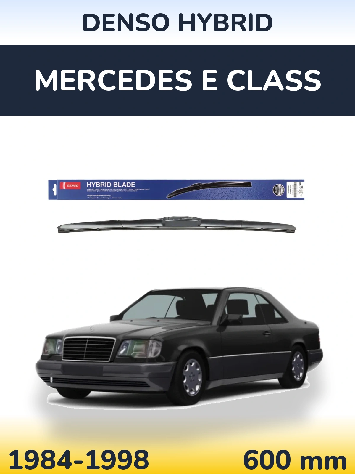 Przednia wycieraczka Denso Hybrid 600 mm do Mercedes Klasa E 1984-1998