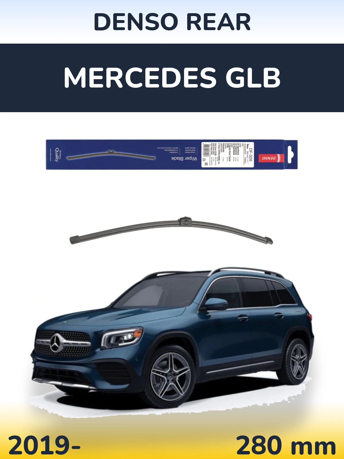 Tylna wycieraczka Denso Rear 285 mm do Mercedes GLB 2019-2026
