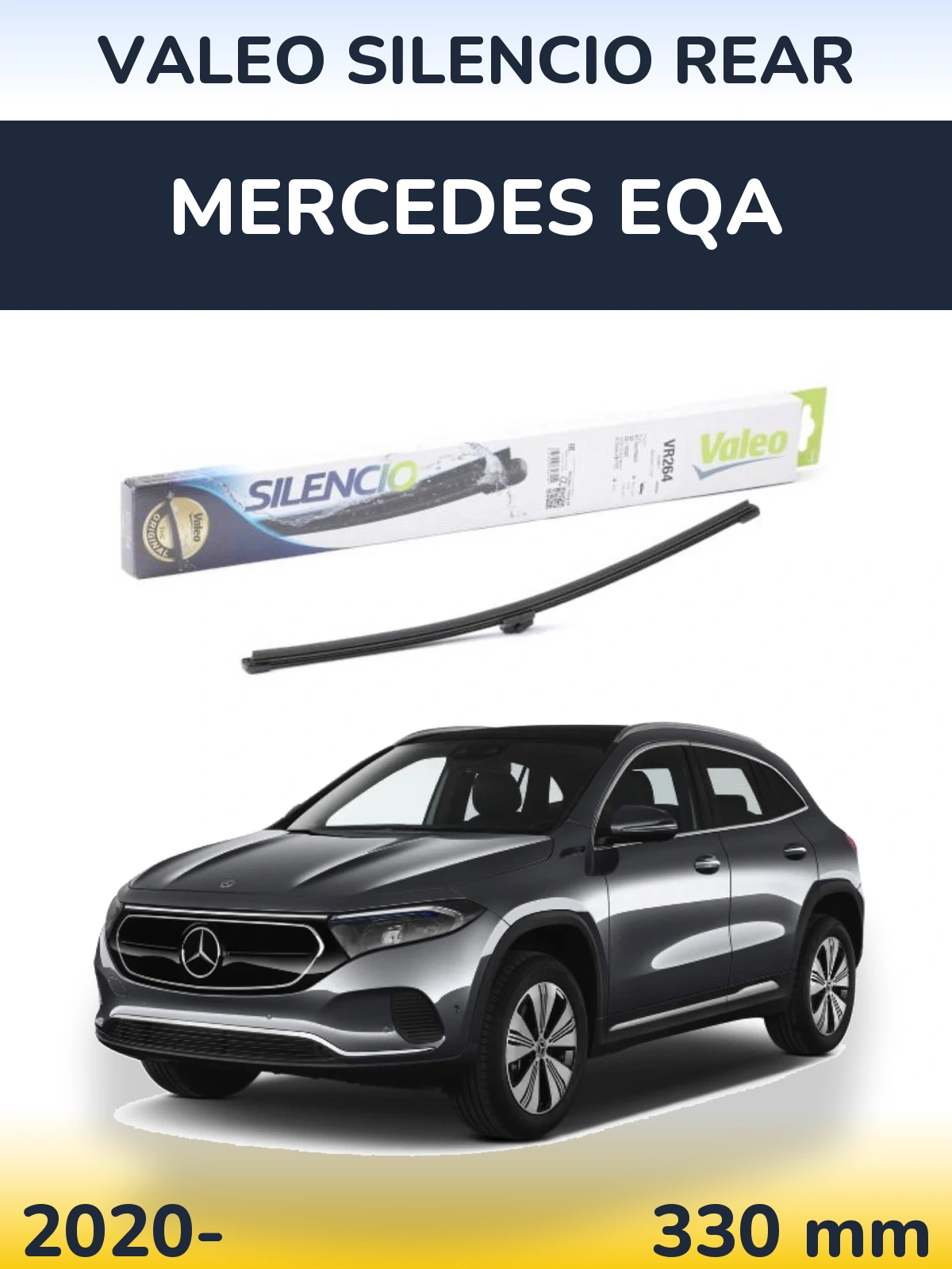 Задний дворник Valeo Silencio Rear 320 мм для Mercedes EQA 2020-2026