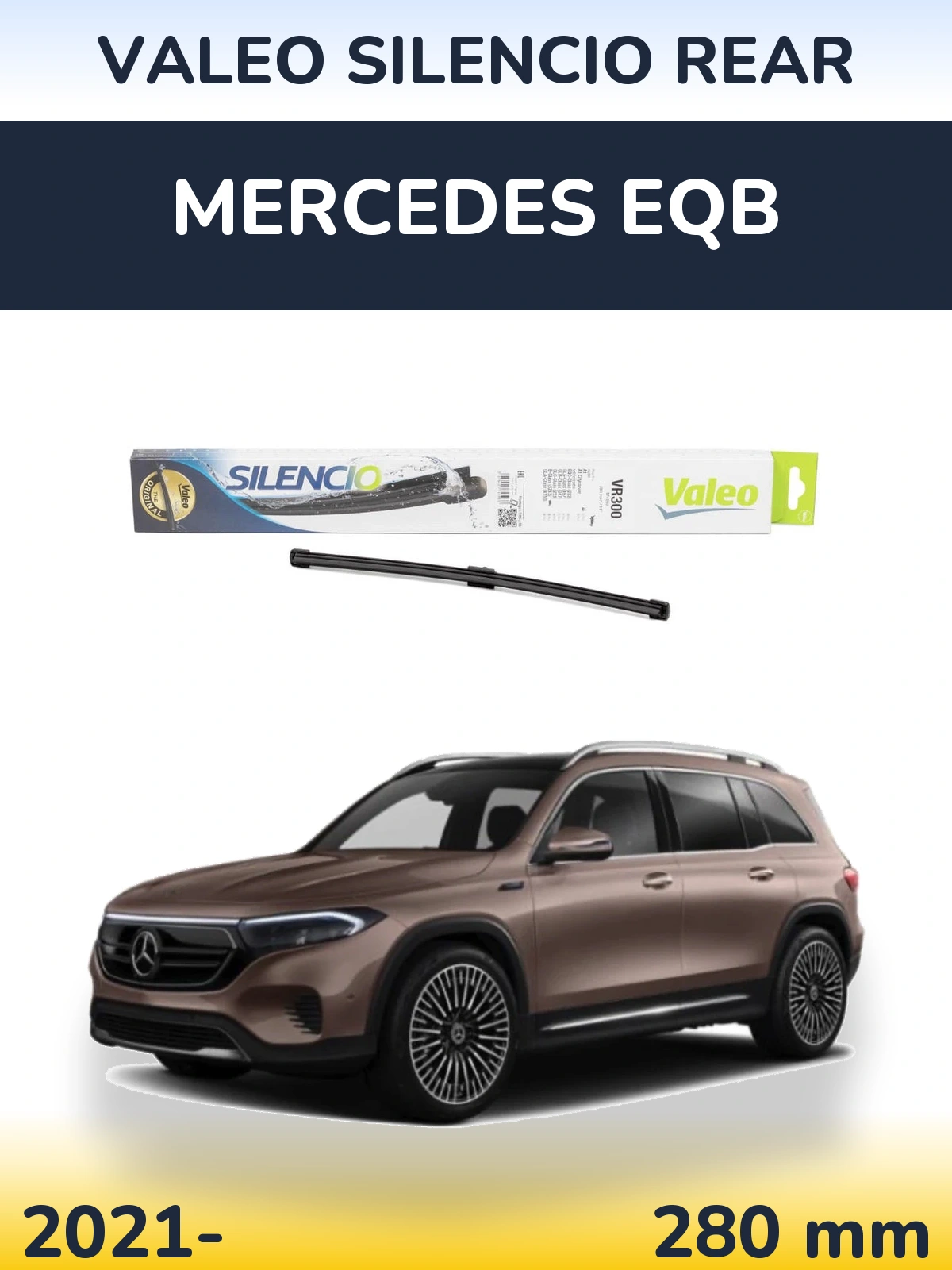 Tylna wycieraczka Valeo Silencio Rear 285 mm do Mercedes EQB 2021-2026