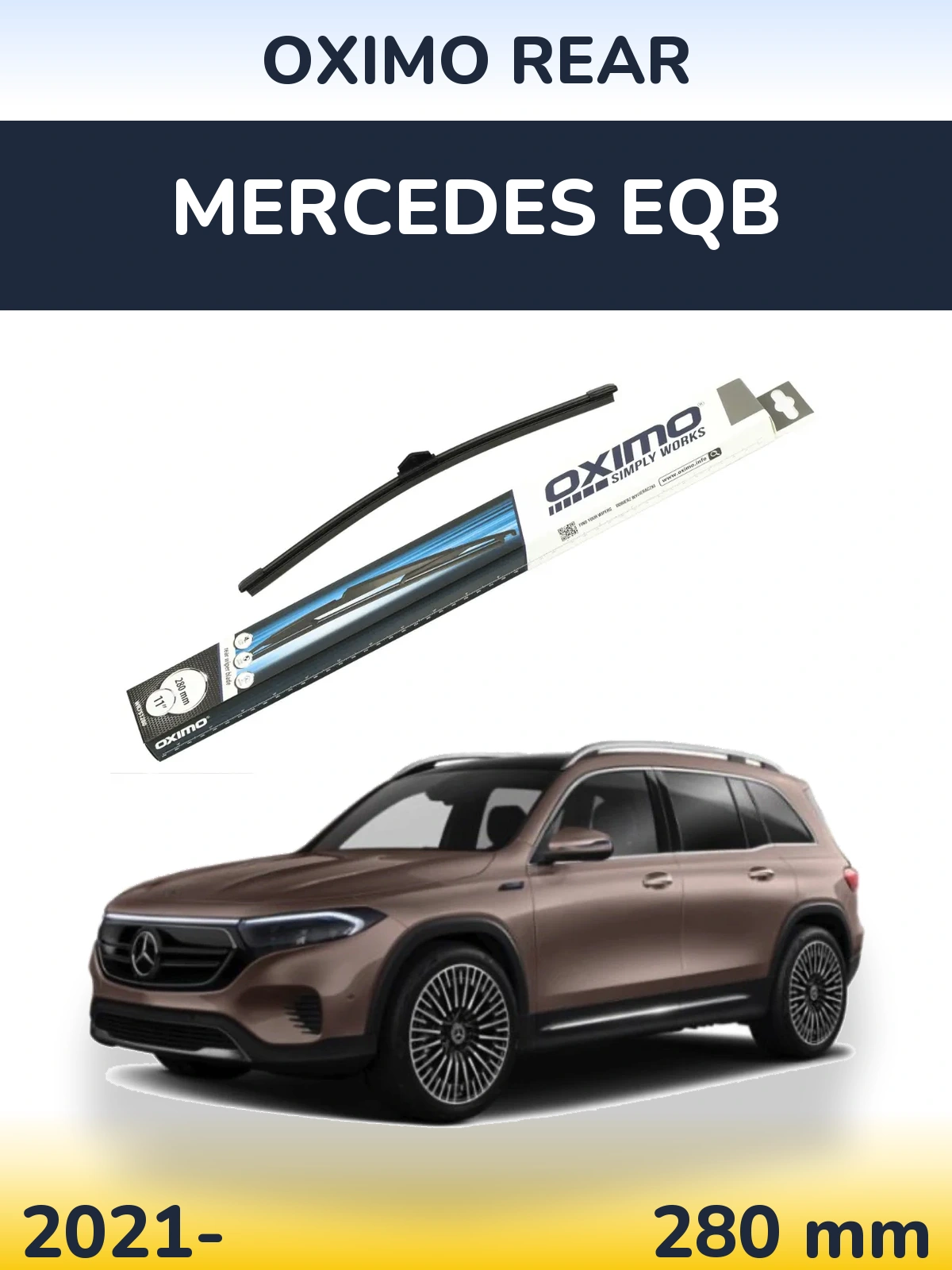 Rear wiper blade Oximo Rear 280 mm for Mercedes EQB 2021-2026