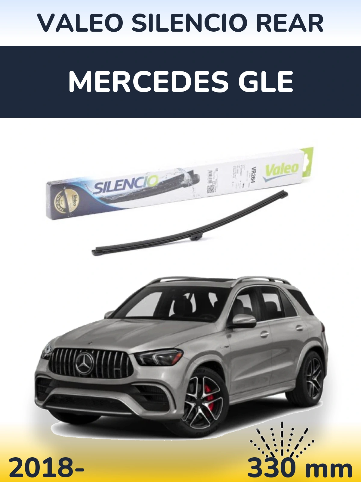 Tylna wycieraczka Valeo Silencio Rear 320 mm do Mercedes GLE 2018-2026