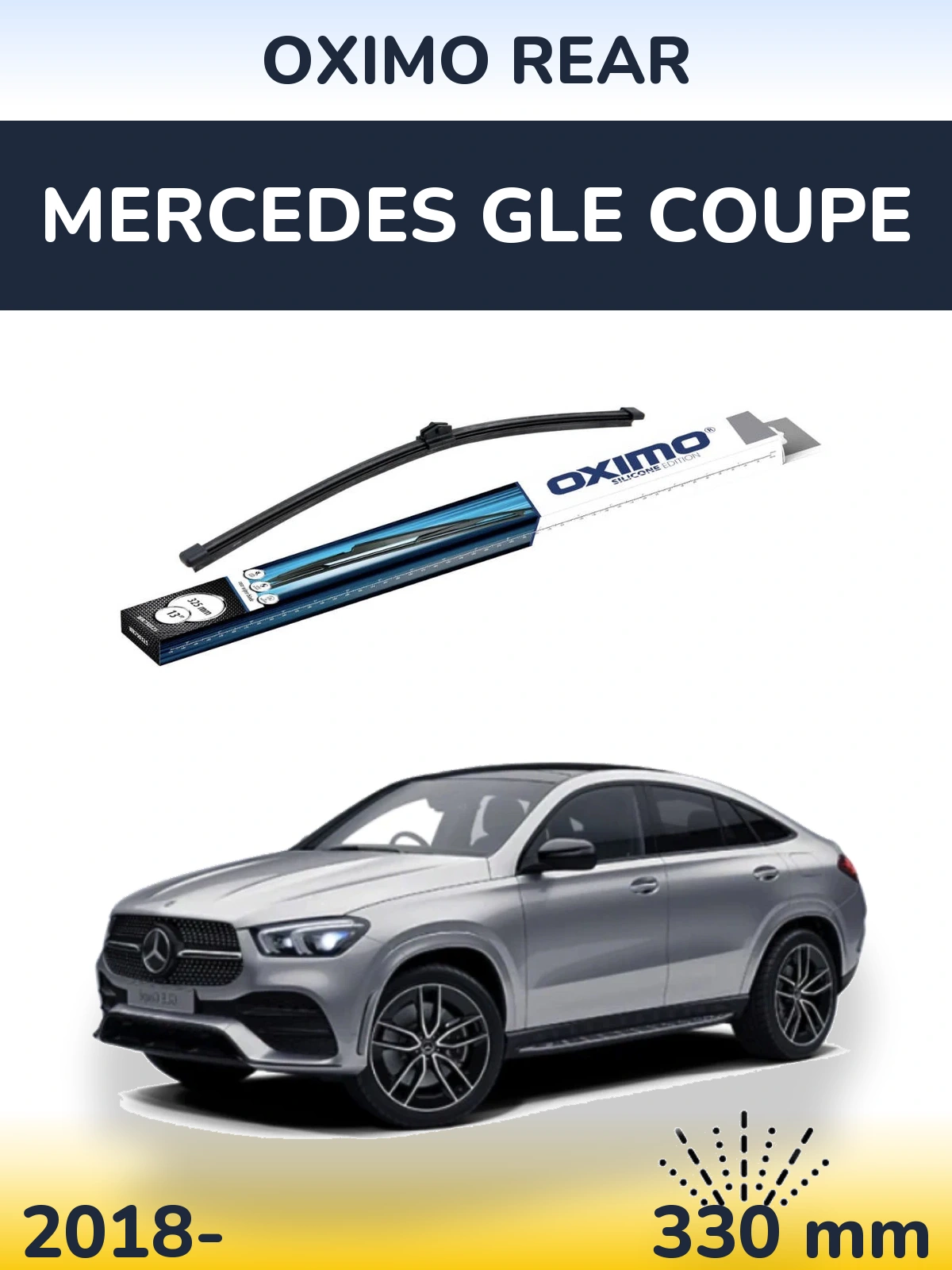 Rear wiper blade Oximo Rear 325 mm for Mercedes GLE Coupe 2018-2026
