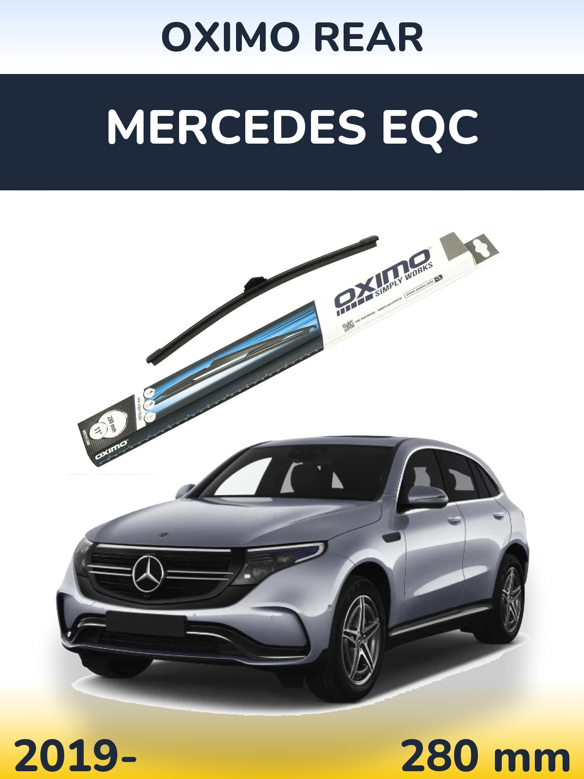 Задний дворник Oximo Rear 280 мм для Mercedes EQC 2019-2026