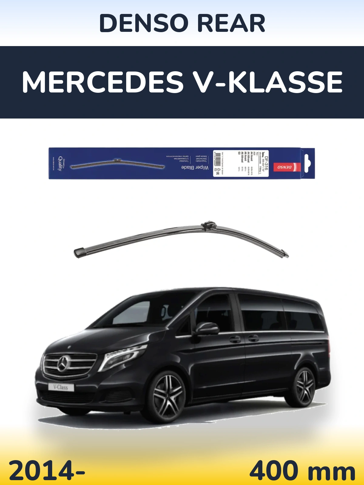 Tylna wycieraczka Denso Rear 400 mm do Mercedes V-Klasse 2014-2026